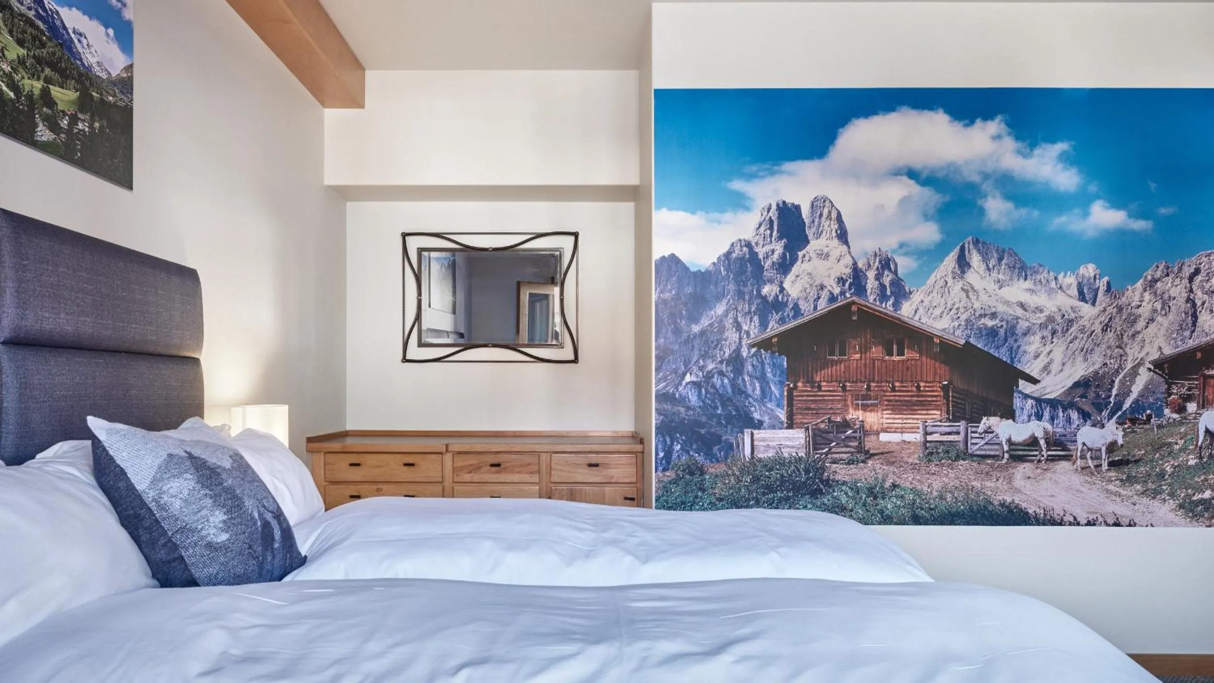 Bedroom, Bed in Landhaus Erika