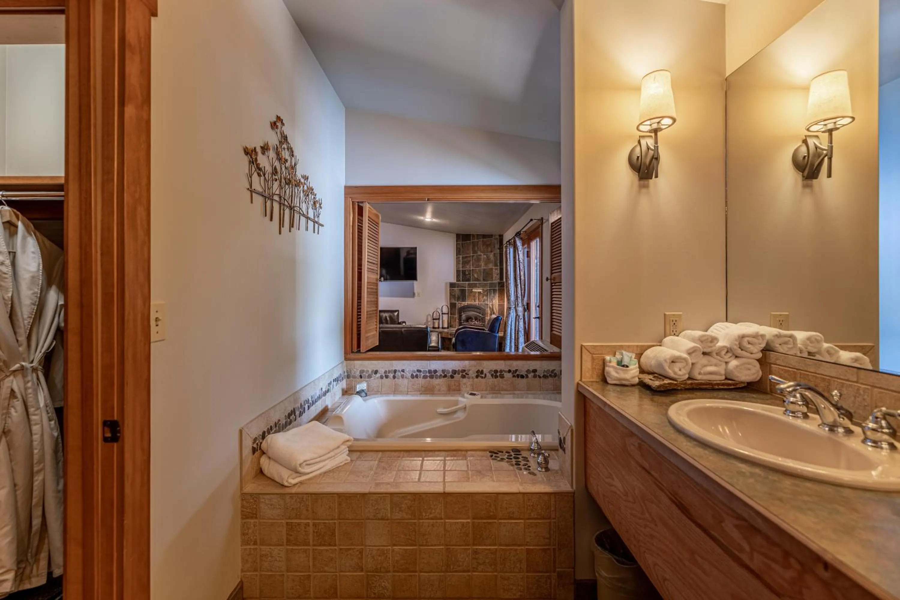 Bathroom in Solstice Suites