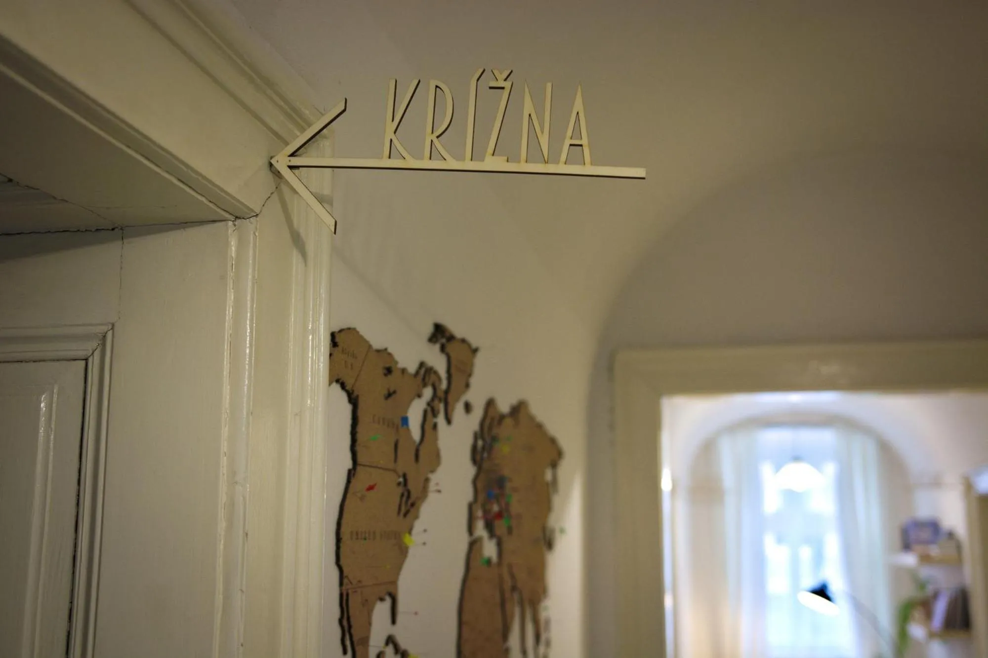 Decorative detail in GRAN hostel