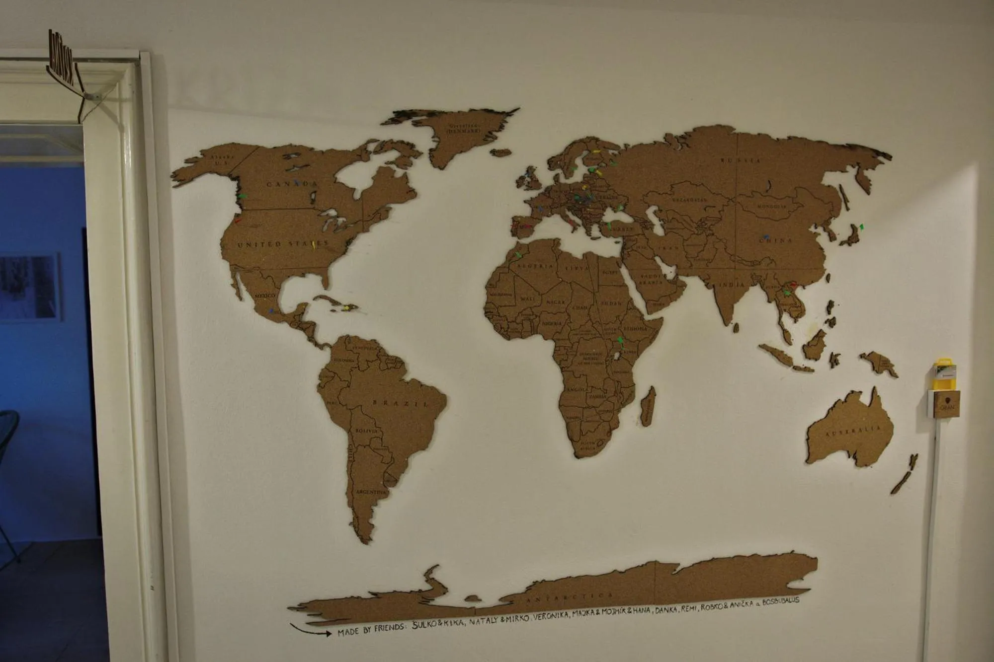 Decorative detail in GRAN hostel