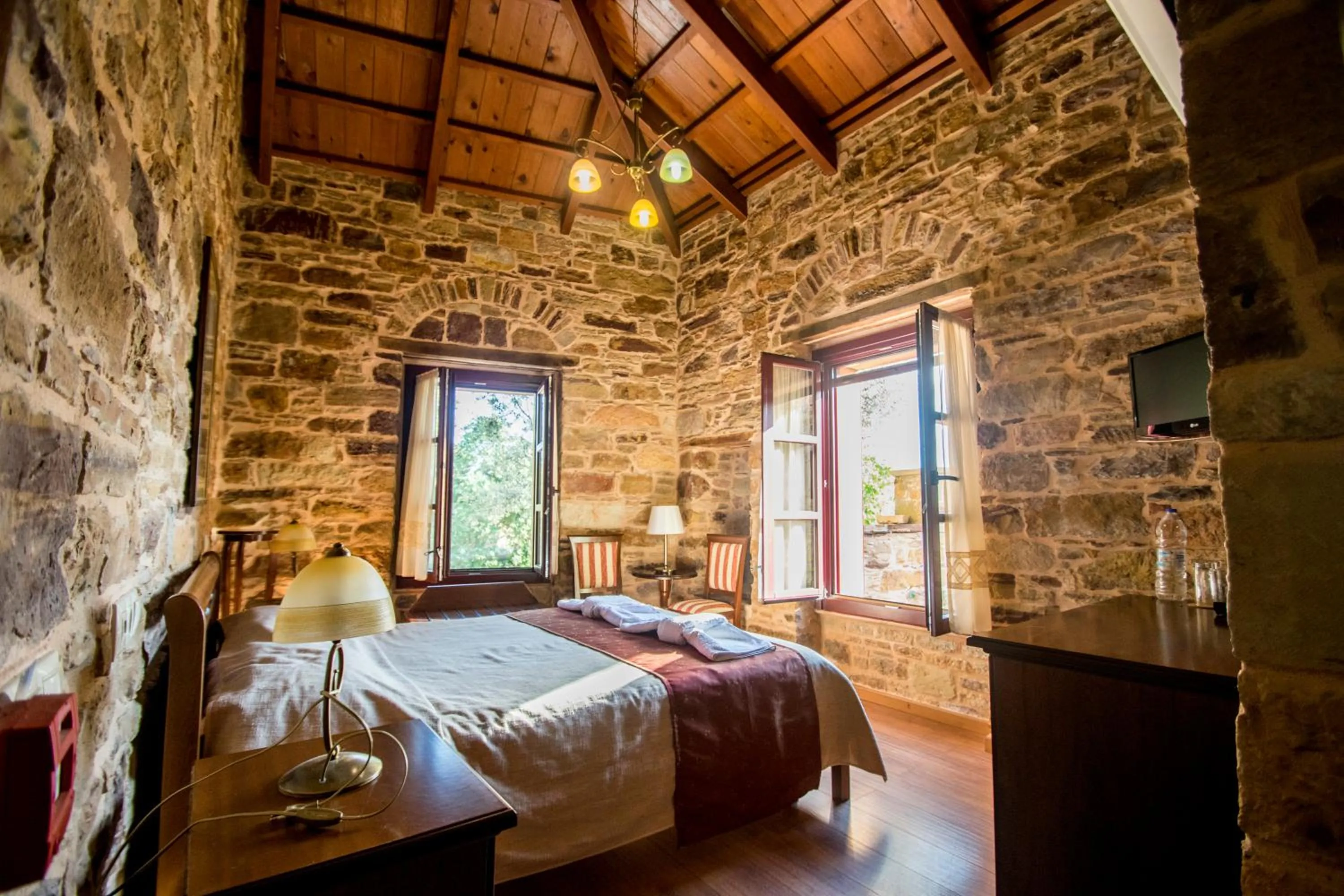 Bedroom, Bed in Archontiko Riziko