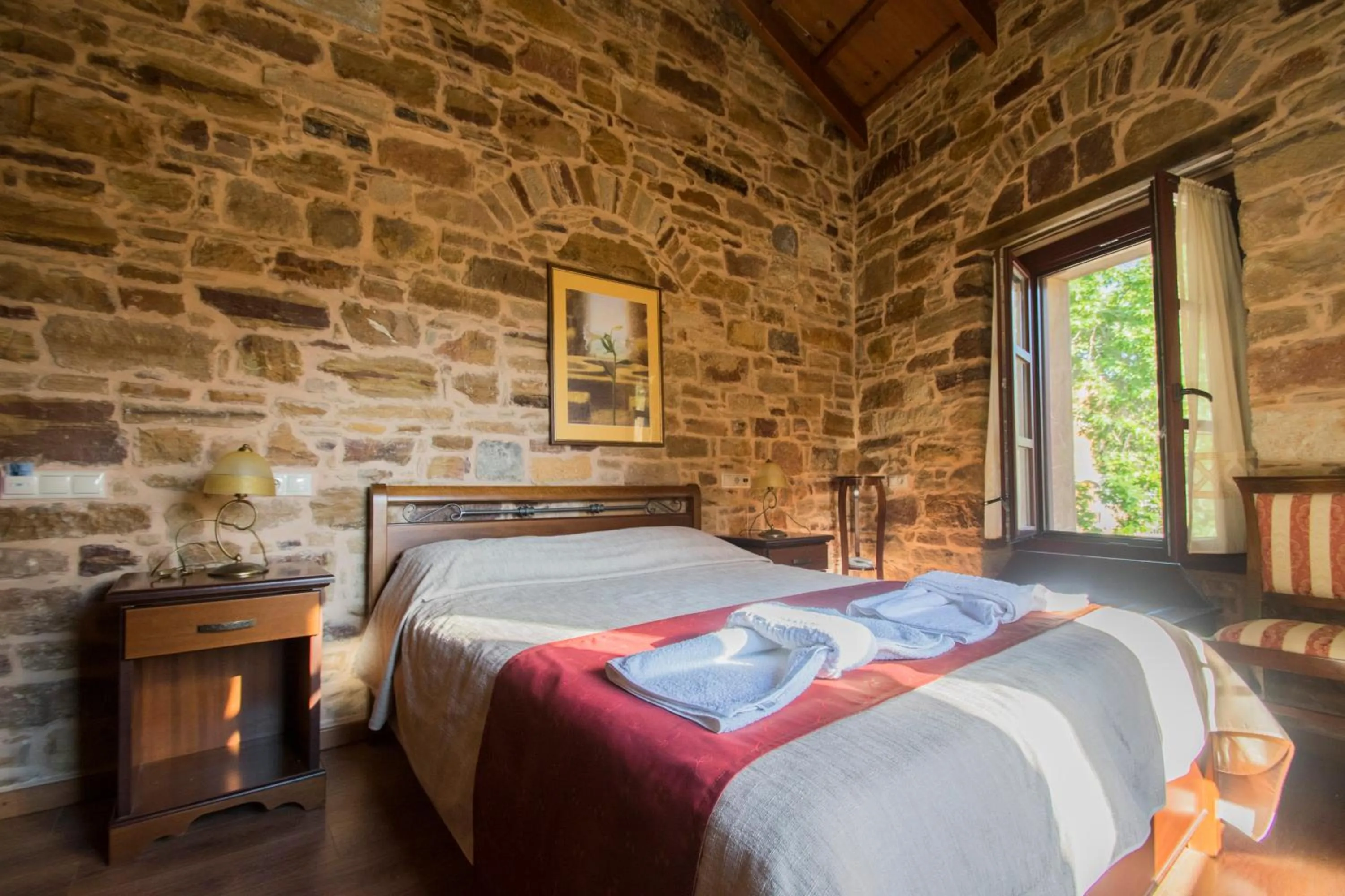 Bedroom, Bed in Archontiko Riziko