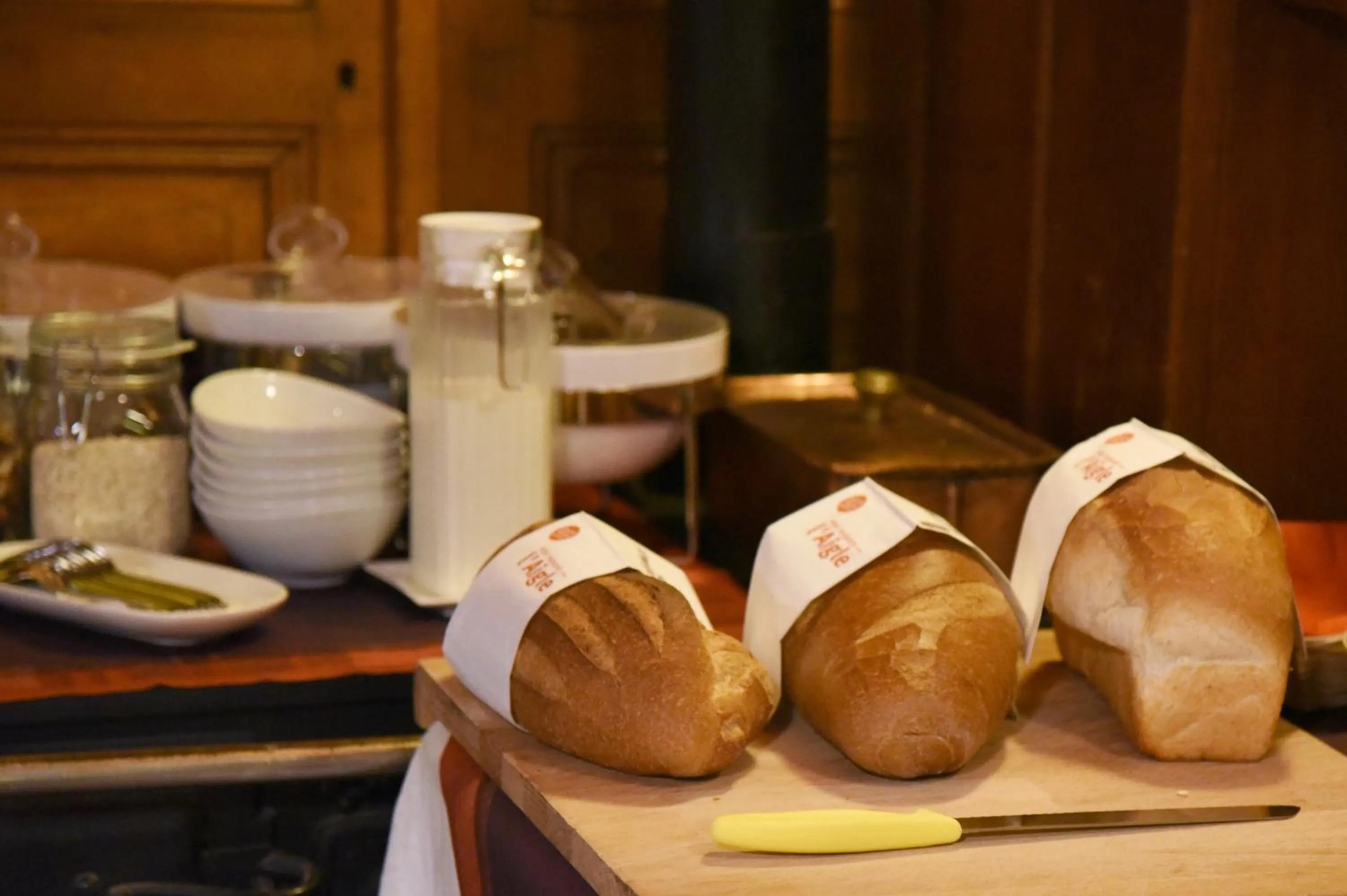 Food and drinks in Hôtel de l'Aigle