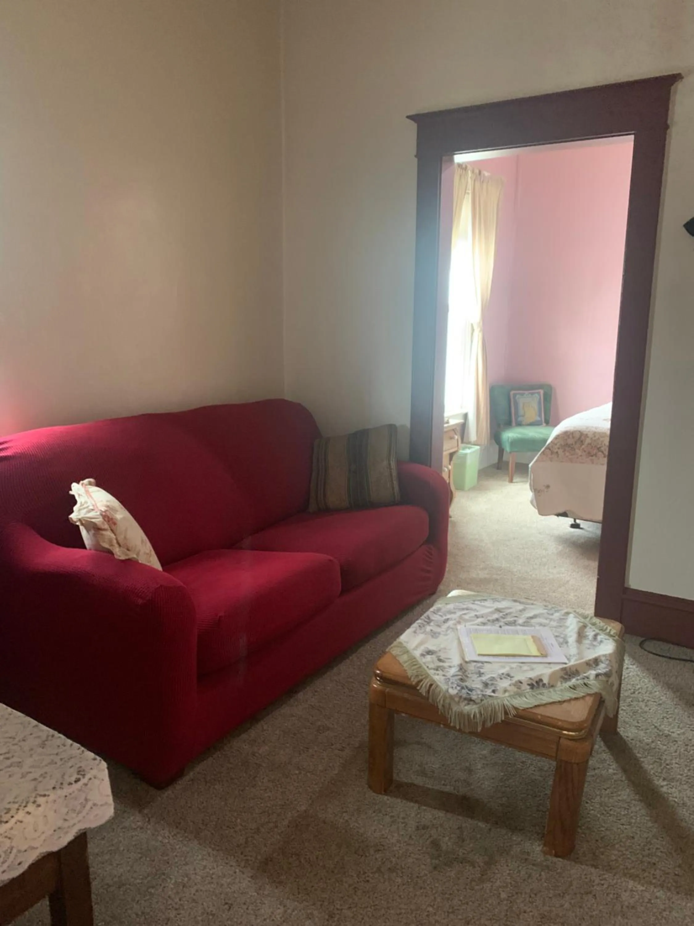 Seating area in Historic Hotel Greybull