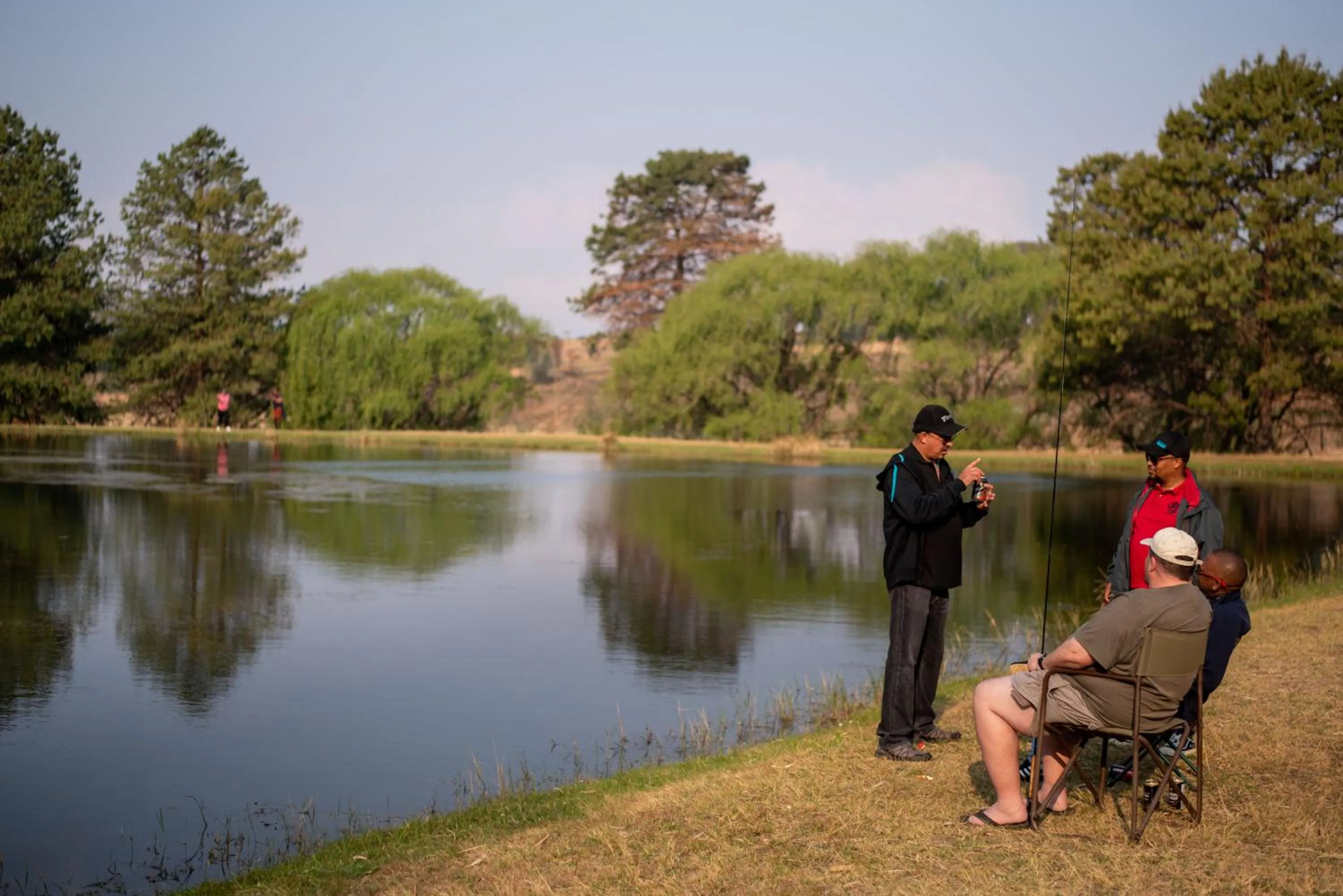 People in Stonecutters Lodge