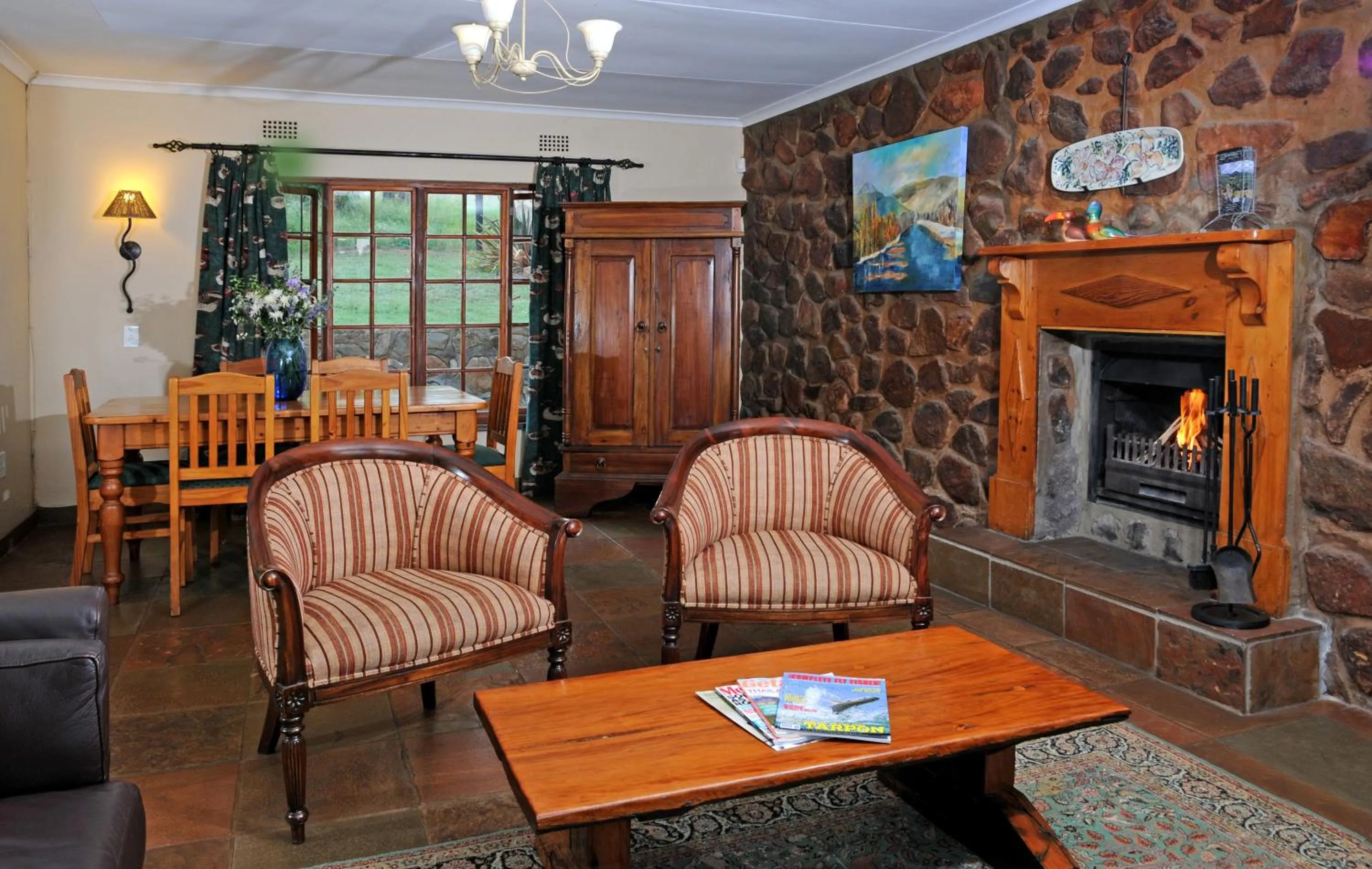 Living room in Stonecutters Lodge