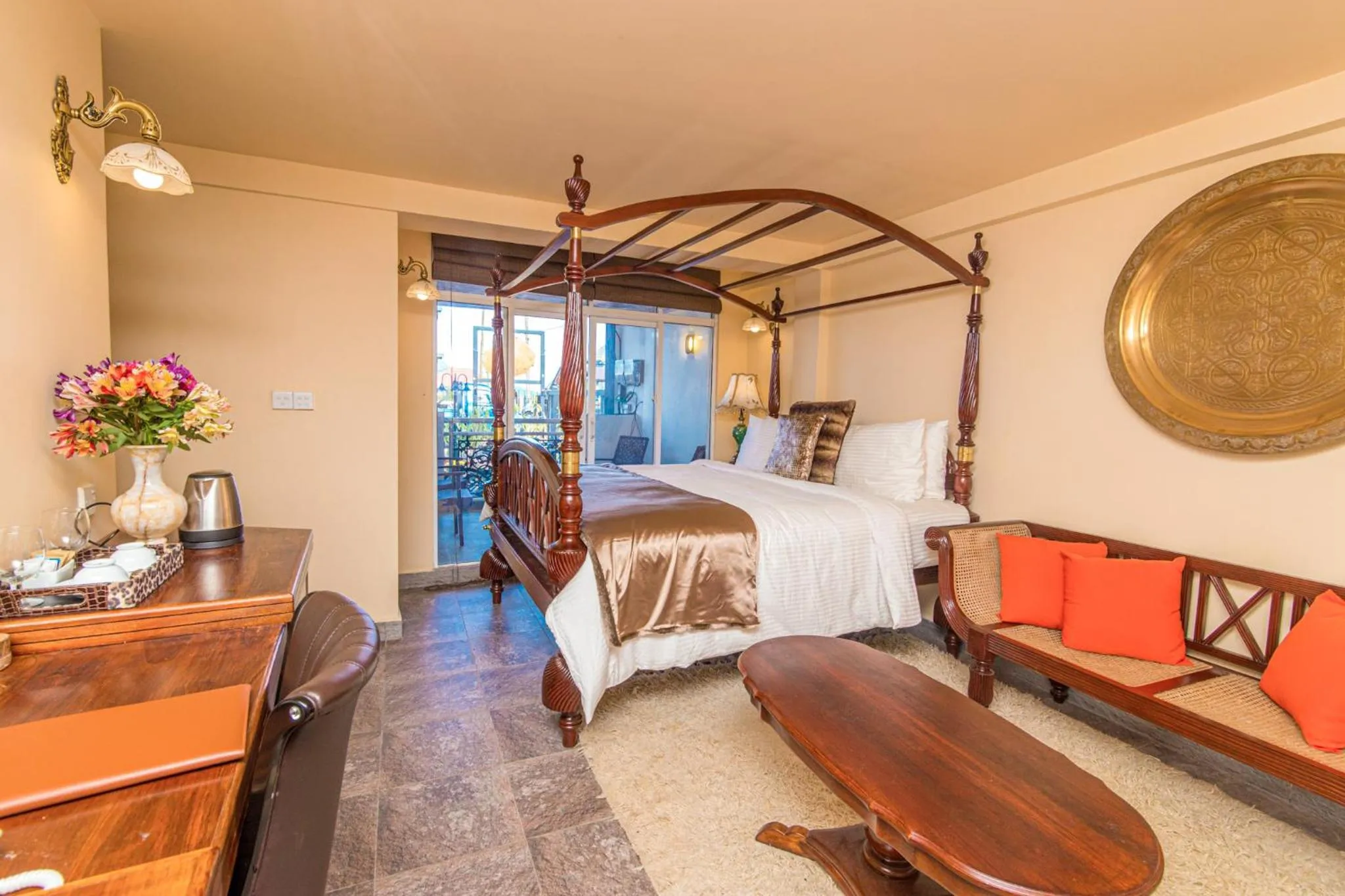 Bed in The Forest and Lake by Schofieldshire