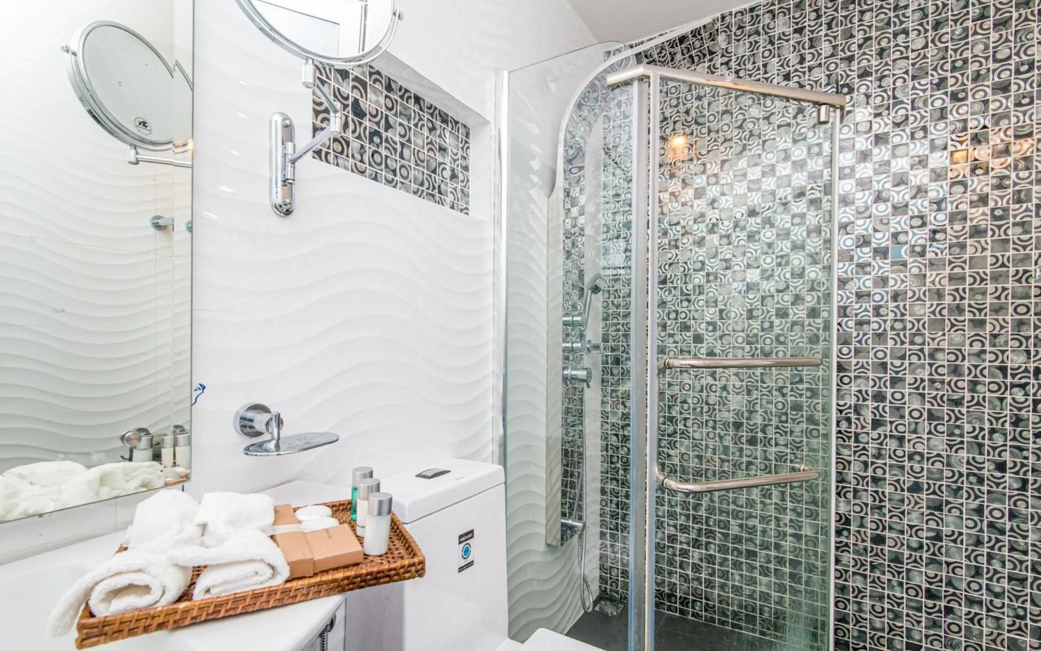 Shower in The Forest and Lake by Schofieldshire