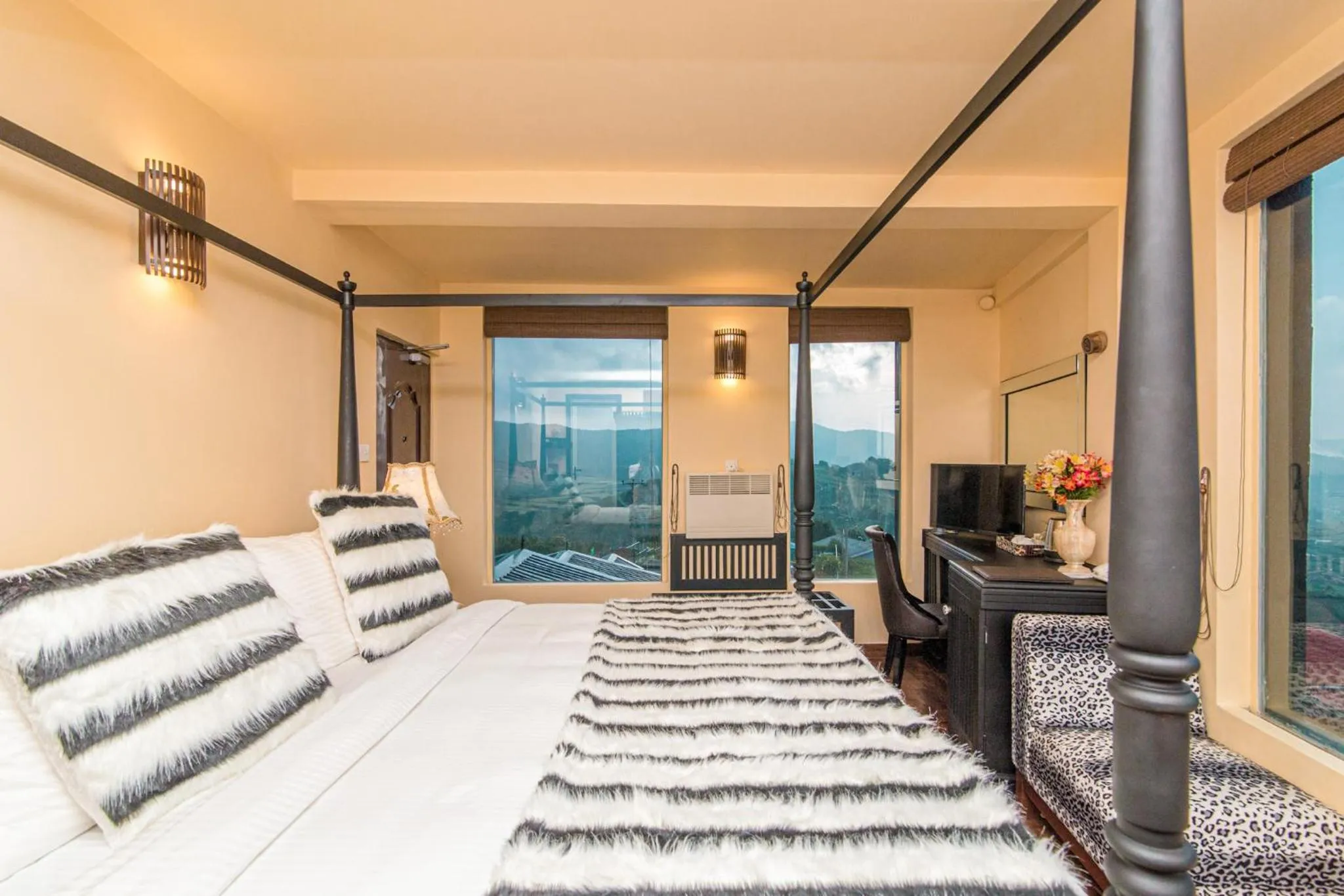 Bed in The Forest and Lake by Schofieldshire