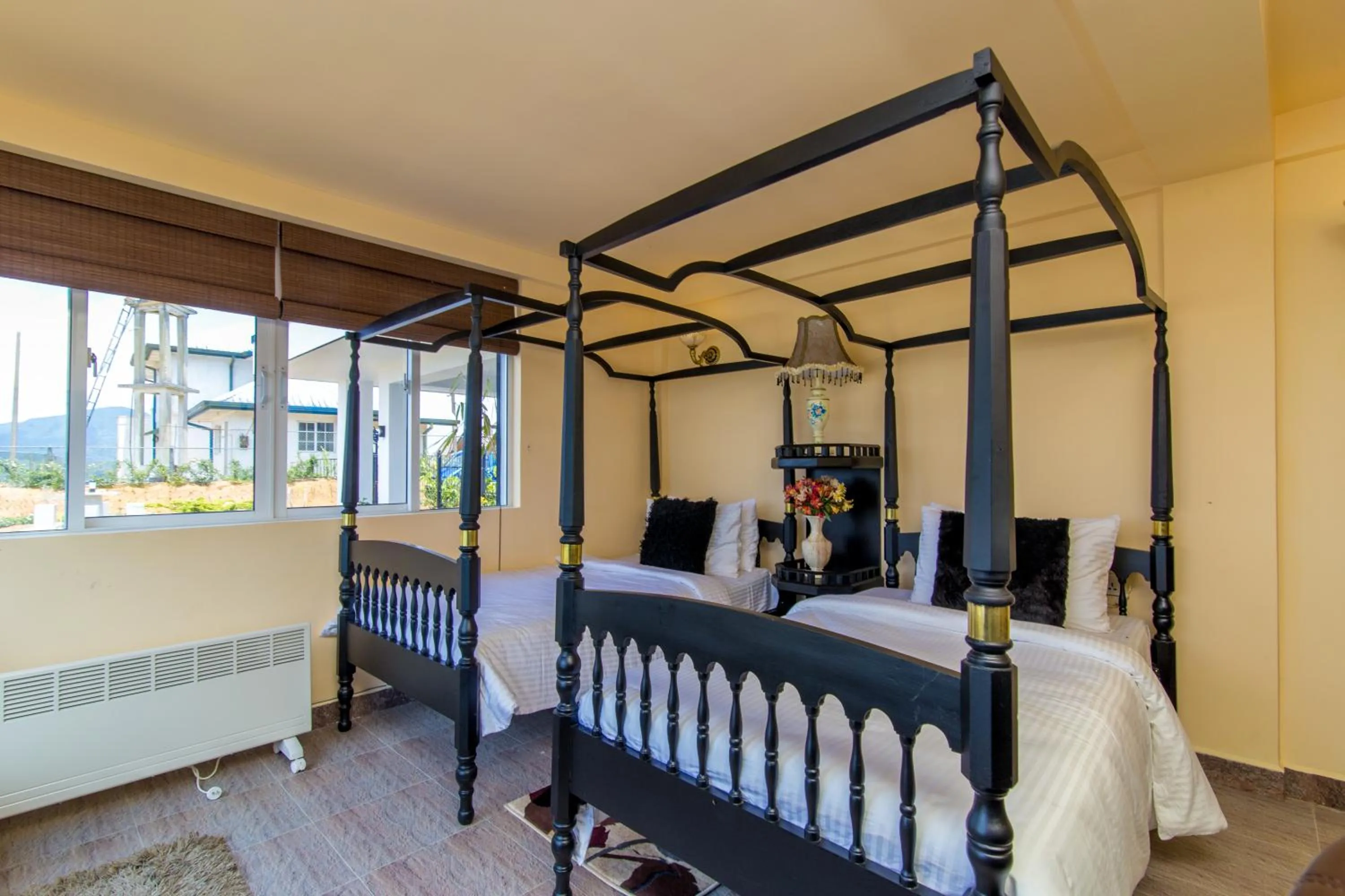 Bed in The Forest and Lake by Schofieldshire