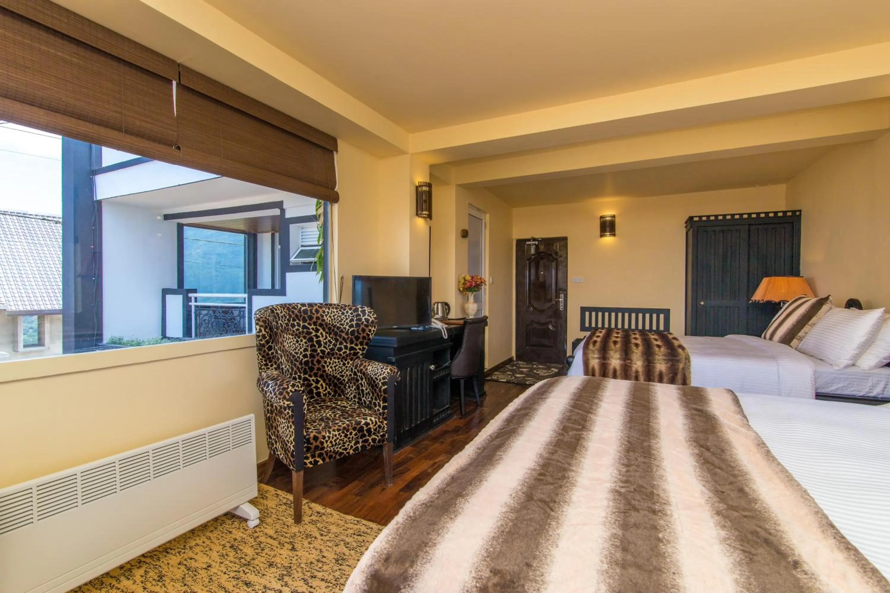 Bed in The Forest and Lake by Schofieldshire