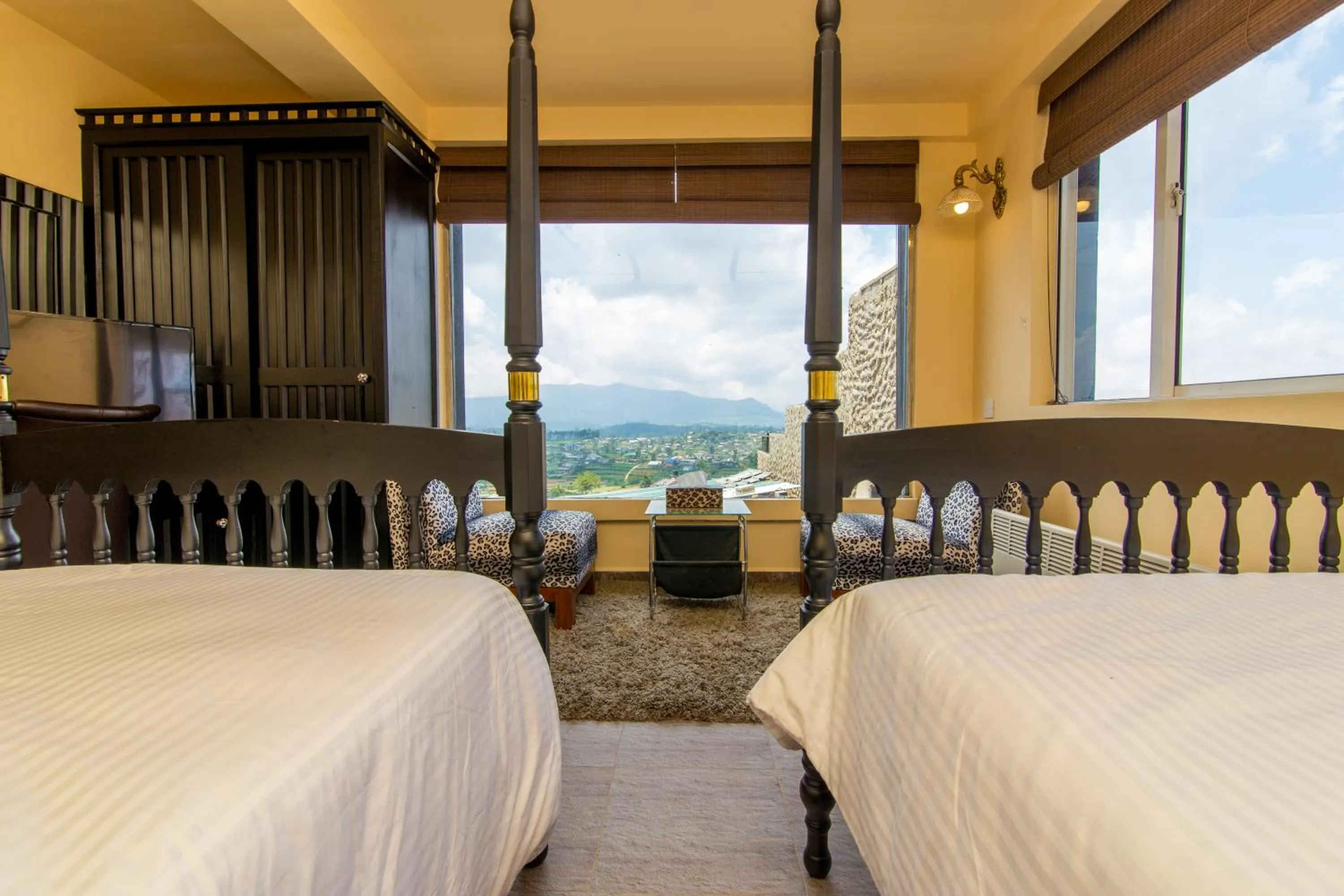 Bed in The Forest and Lake by Schofieldshire