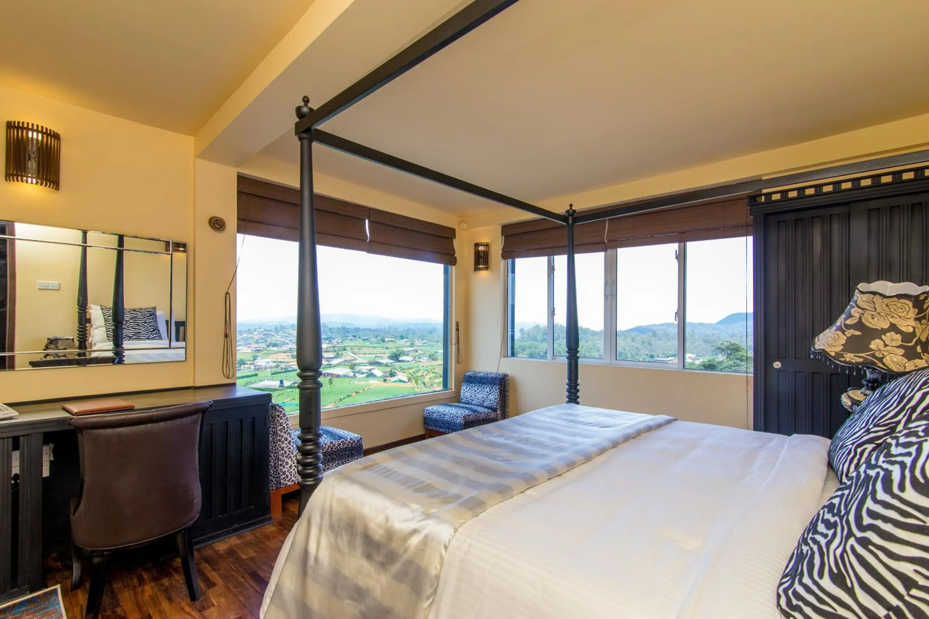 Bed in The Forest and Lake by Schofieldshire