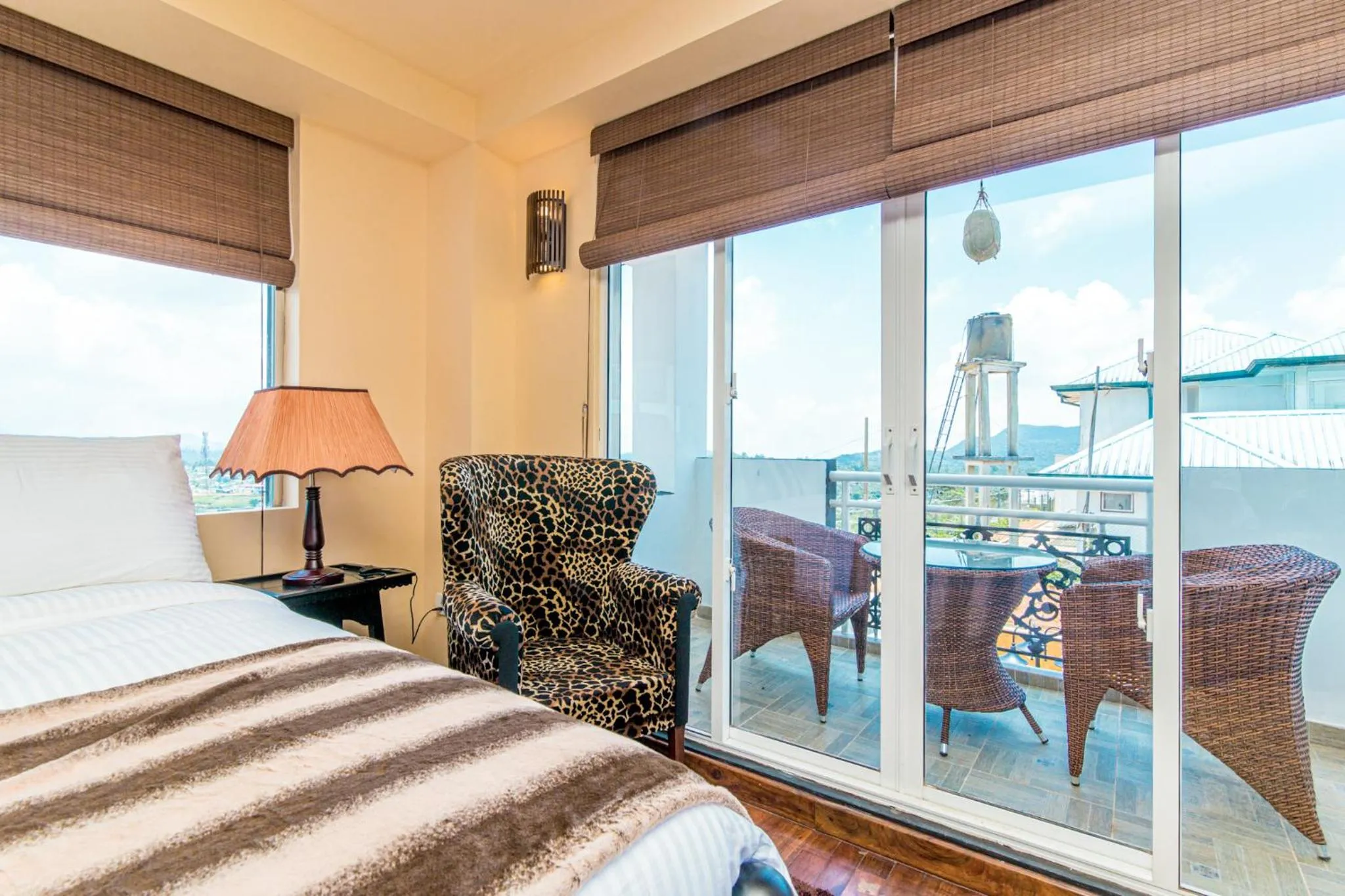 Bed in The Forest and Lake by Schofieldshire