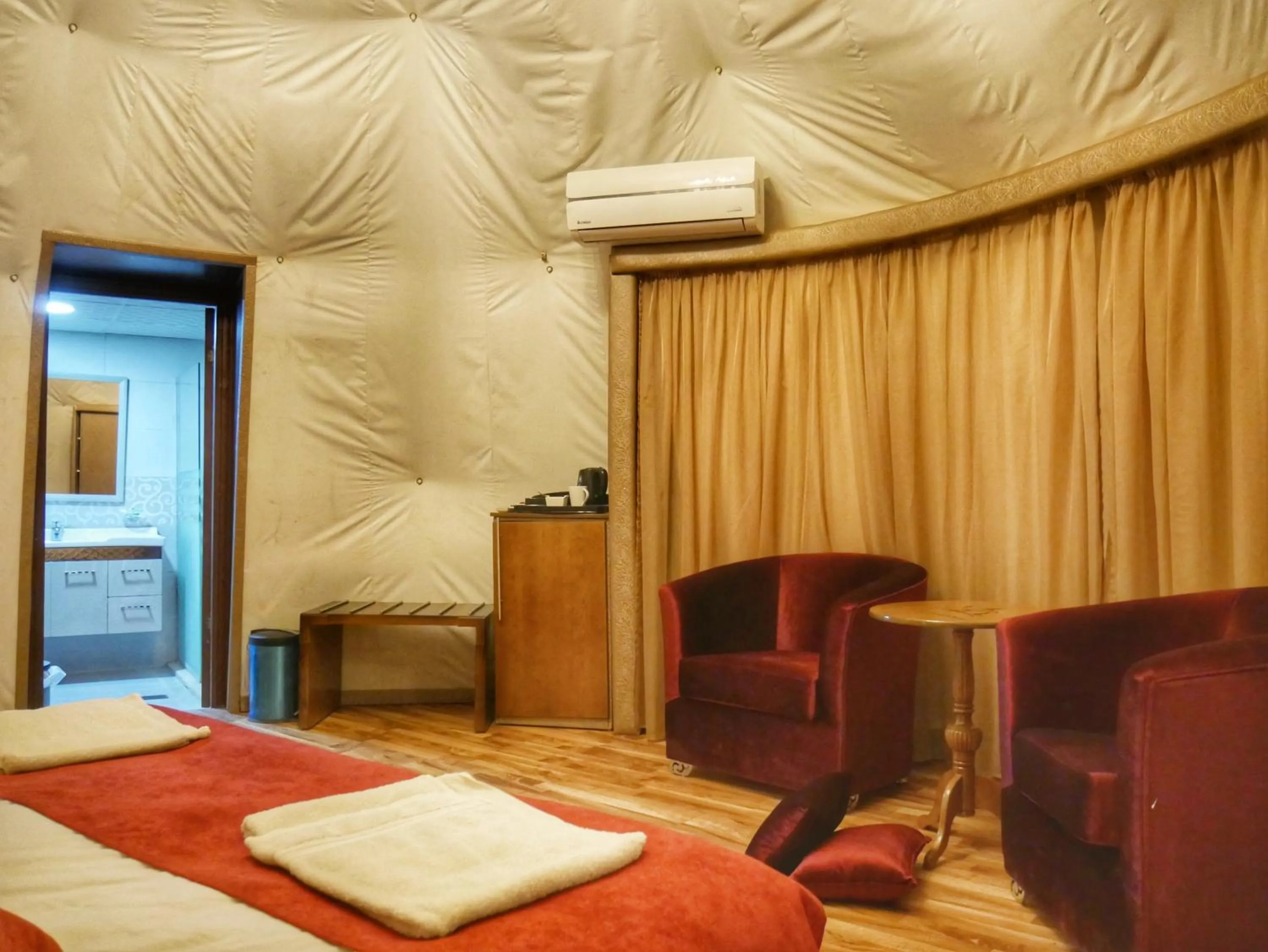 Living room in Mazayen Rum Camp