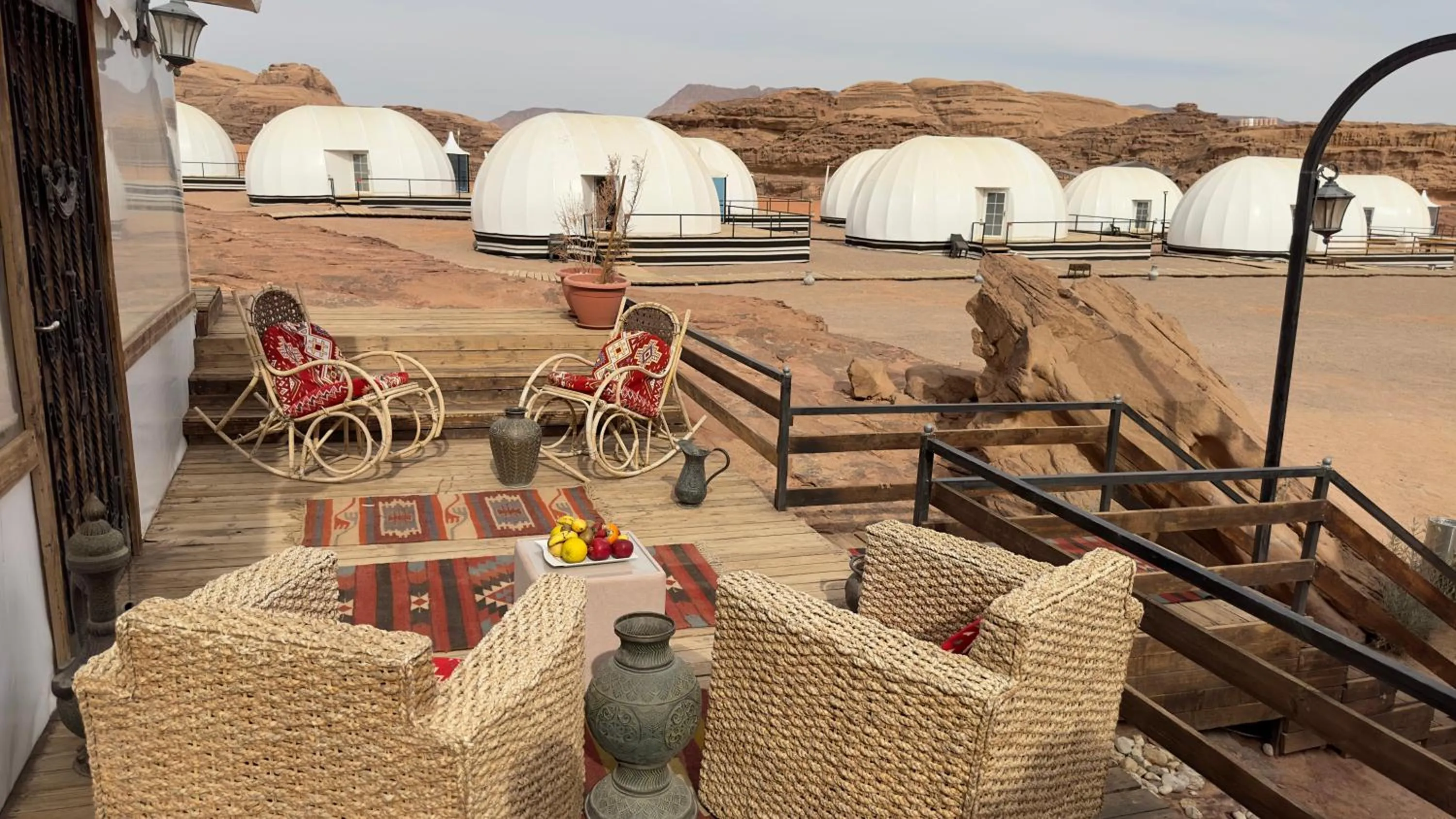 Patio in Mazayen Rum Camp