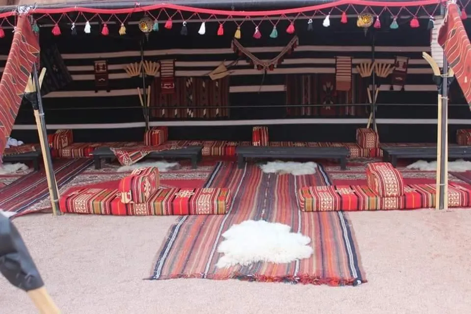 Communal lounge/ TV room in Mazayen Rum Camp