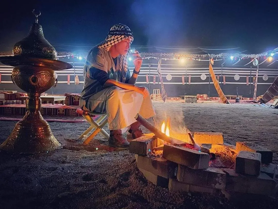Communal lounge/ TV room in Mazayen Rum Camp