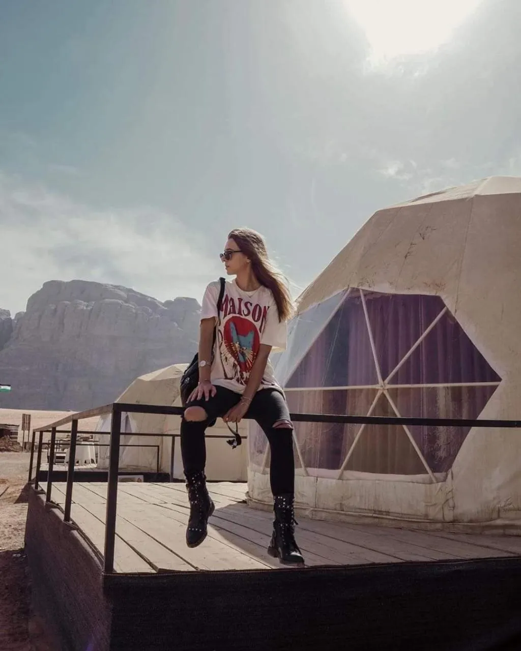 Patio in Mazayen Rum Camp