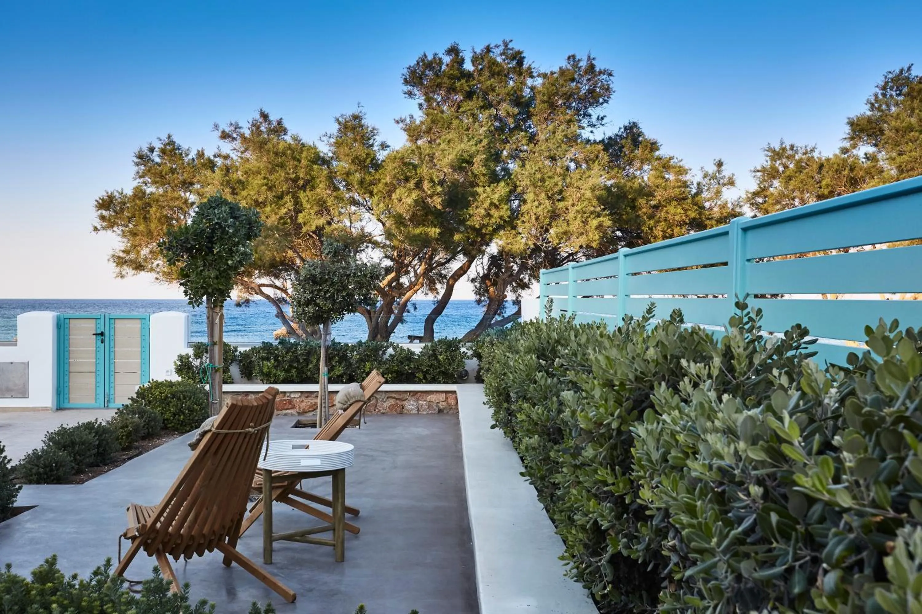 Time of day in Almyriki Beach Villa