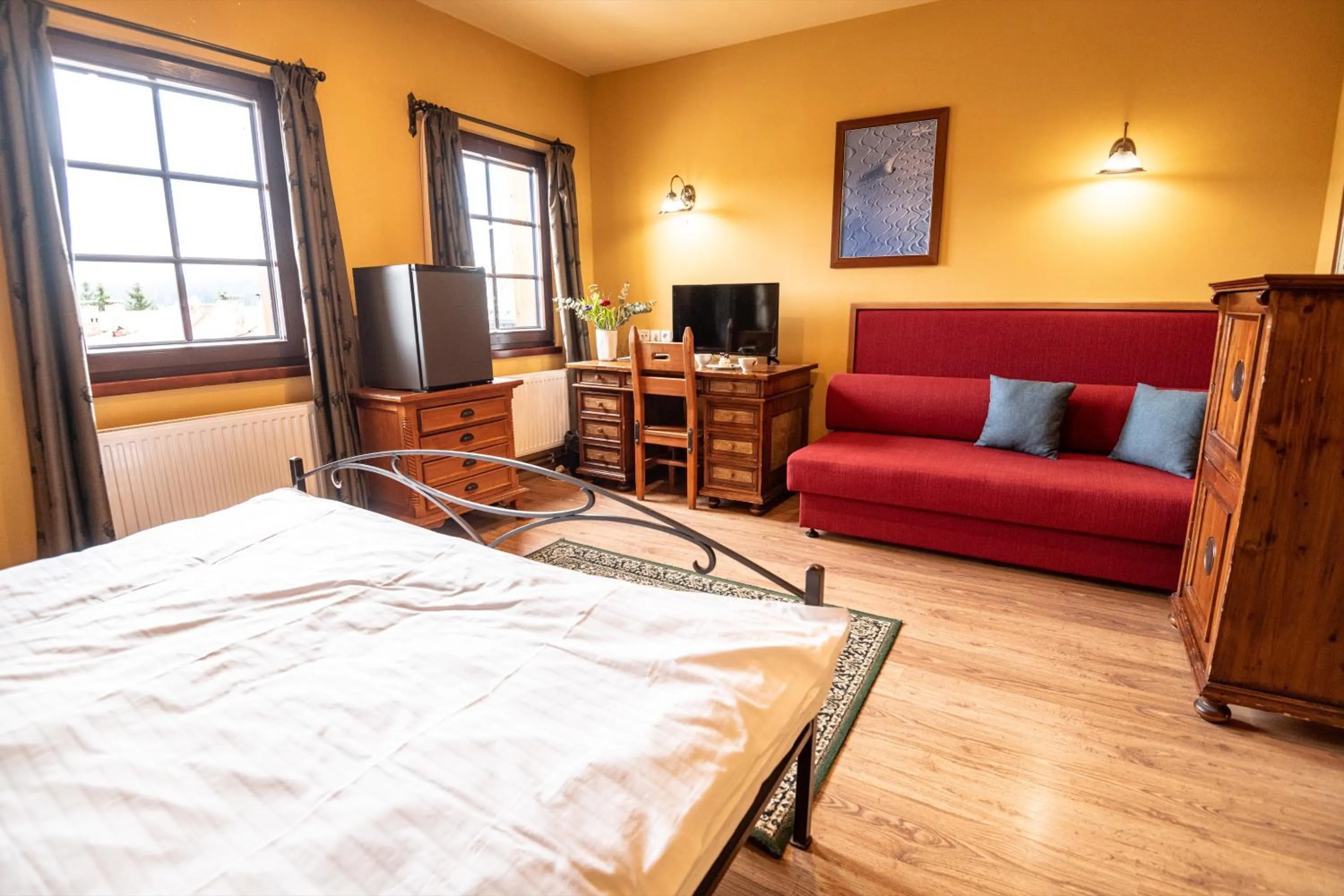 Bedroom, Bed in Šumava Inn