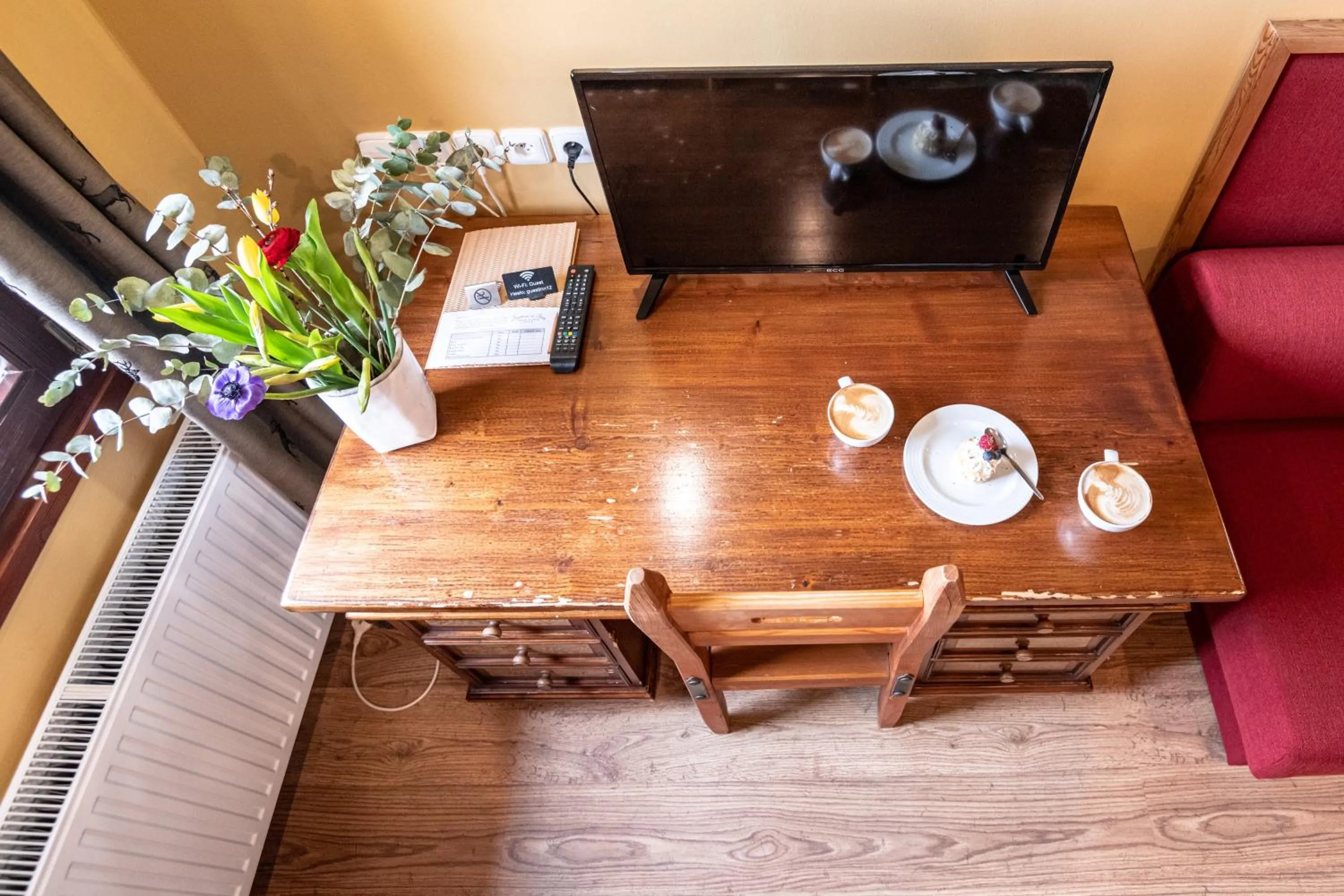 Seating area in Šumava Inn