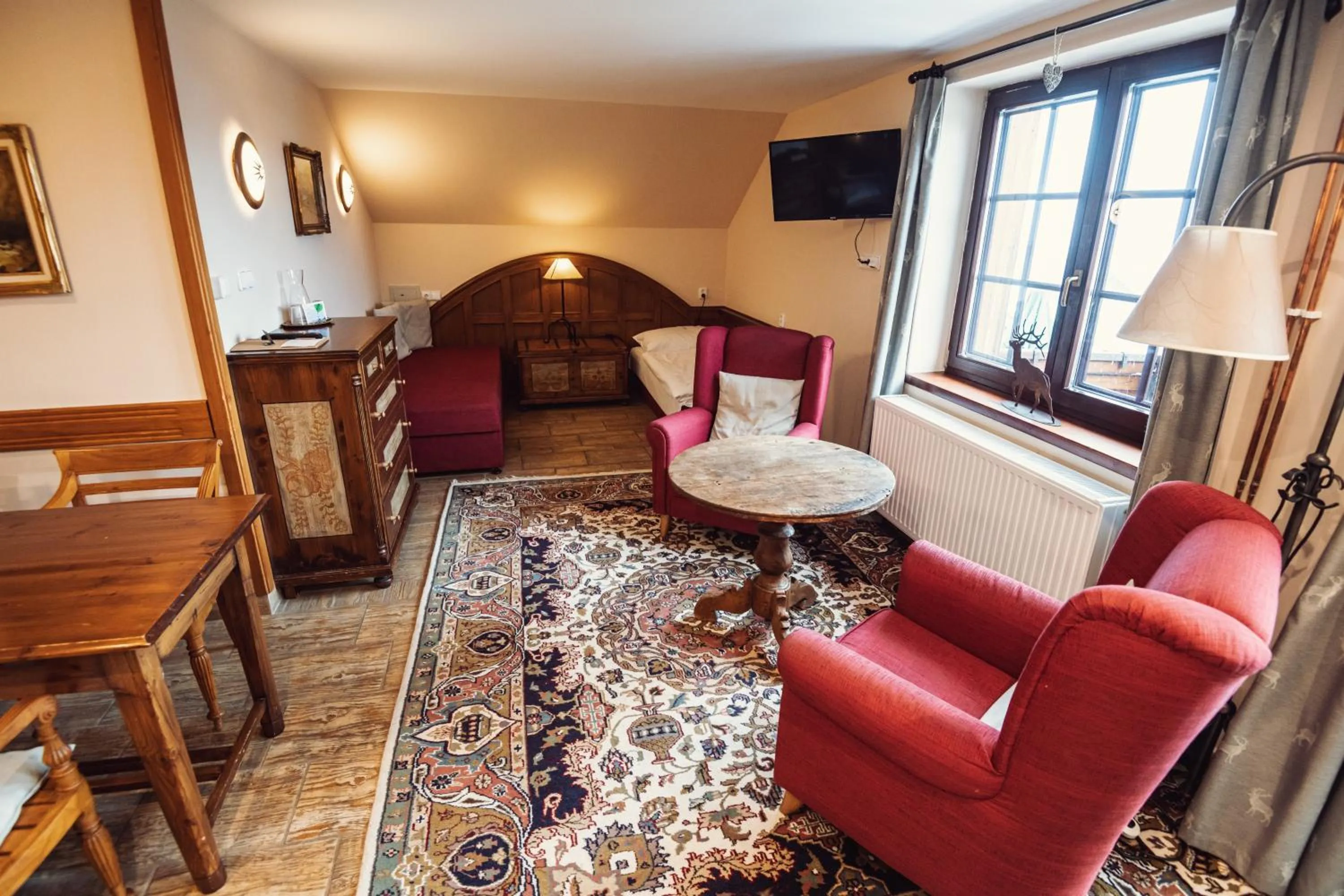 Living room in Šumava Inn