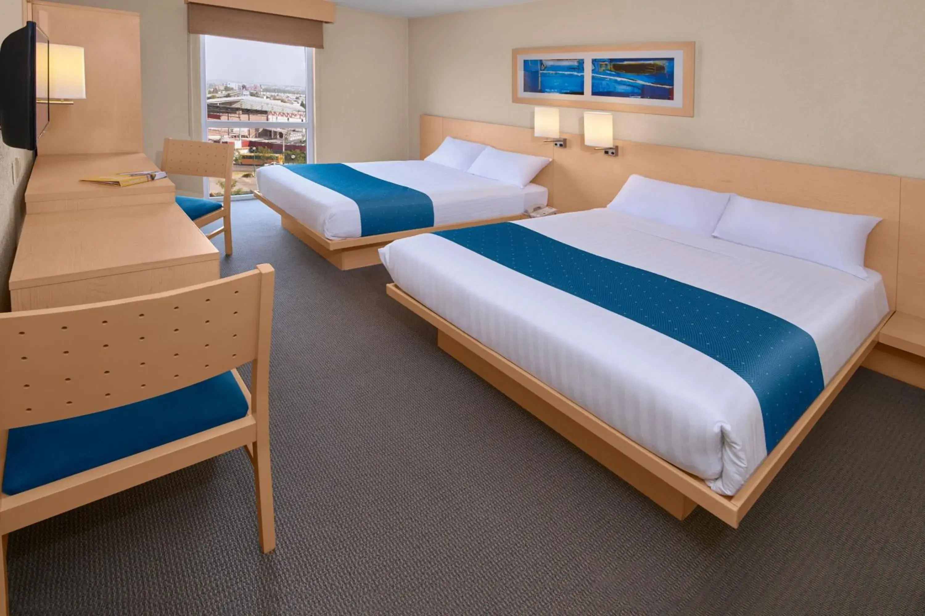 Double Room with Two Double Beds in City Express by Marriott Puebla FINSA Double Room with Two Double Beds in City Express by Marriott Puebla FINSA