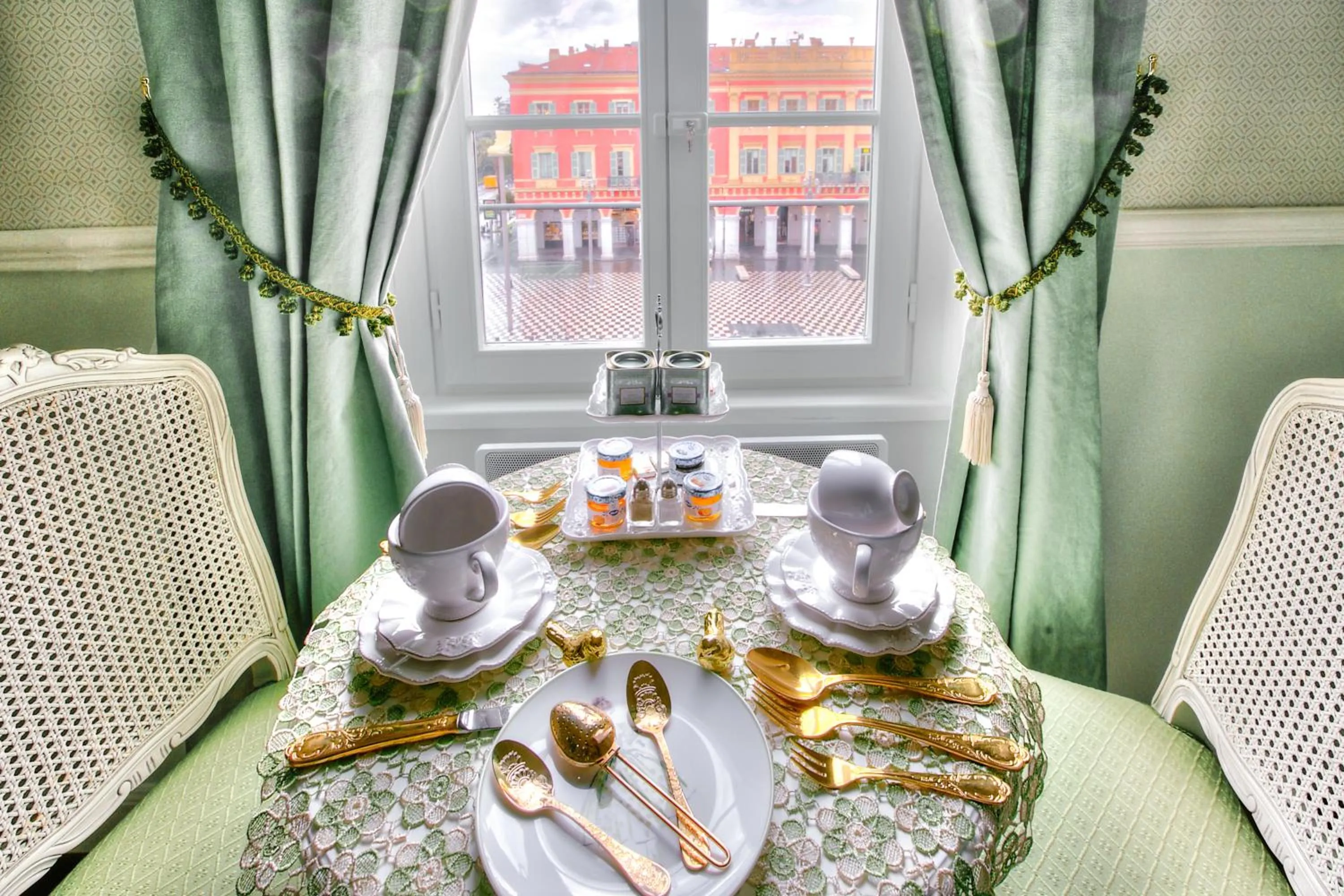 Italian breakfast in ABA LUXURY B E B Nice