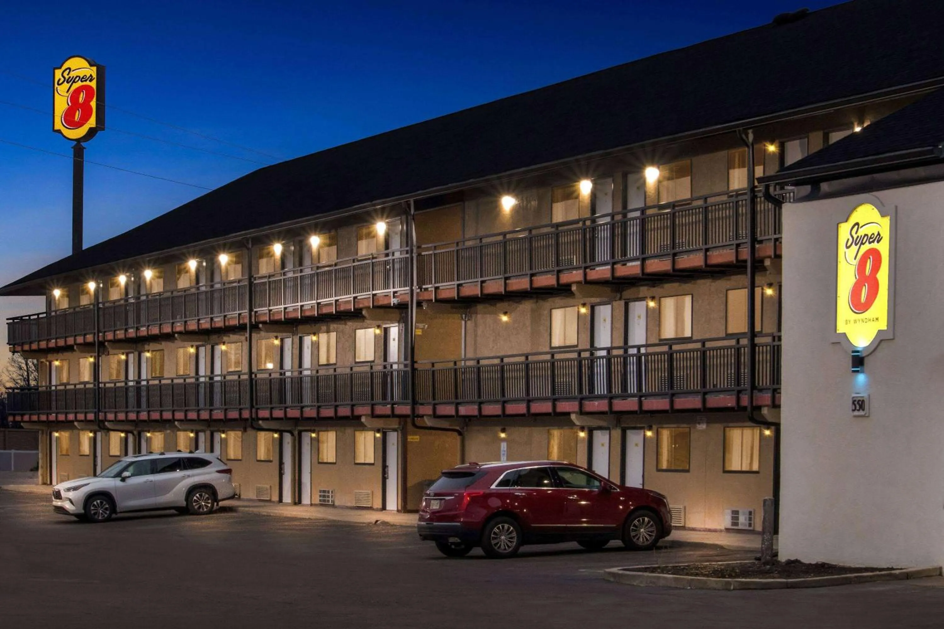 Property building in Super 8 by Wyndham Vandalia/Dayton International Airport