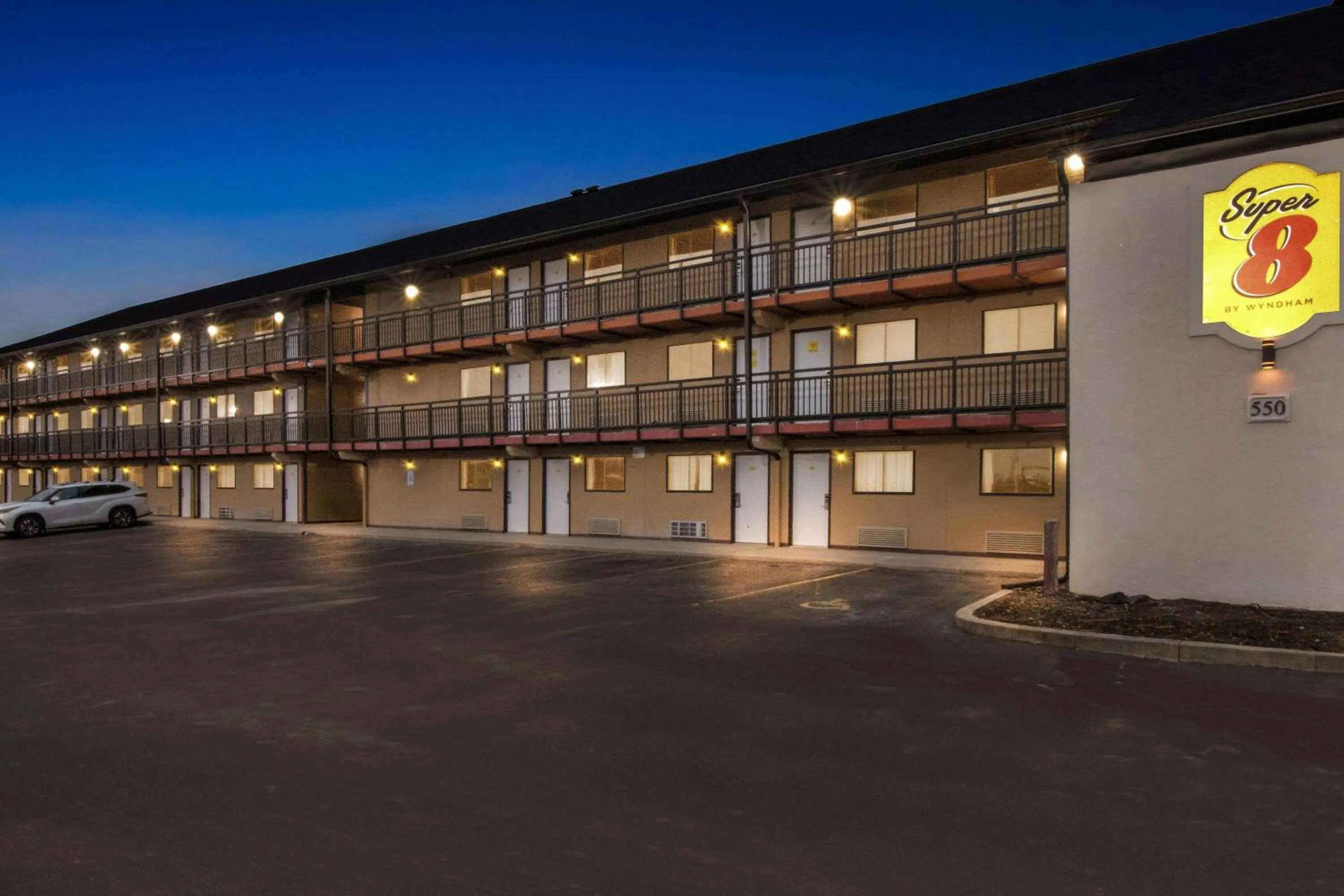 Property building in Super 8 by Wyndham Vandalia/Dayton International Airport