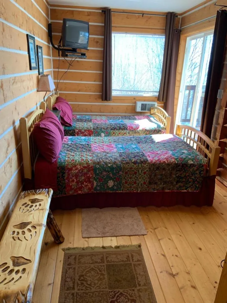 Bed in Alaska Adventure Cabins