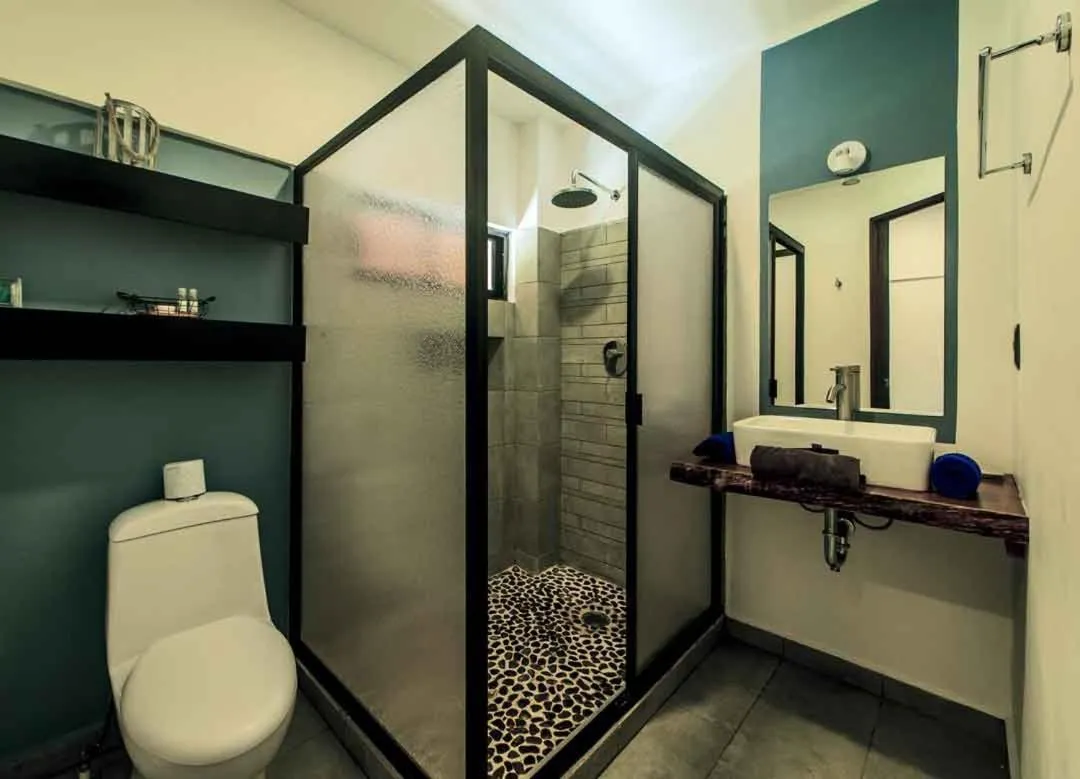 Shower in Hotel Luna De Plata Mahahual