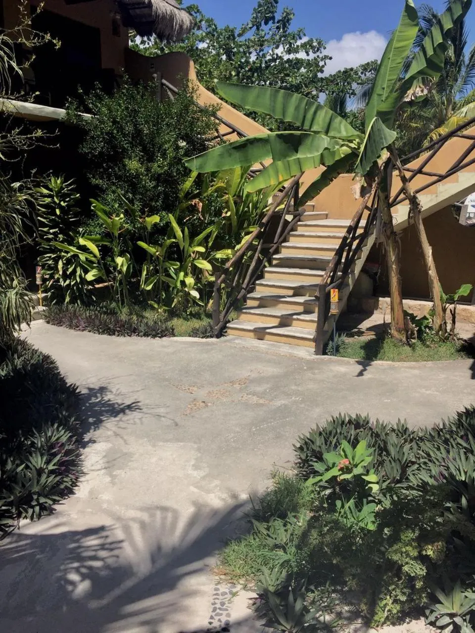 Patio in Hotel Luna De Plata Mahahual