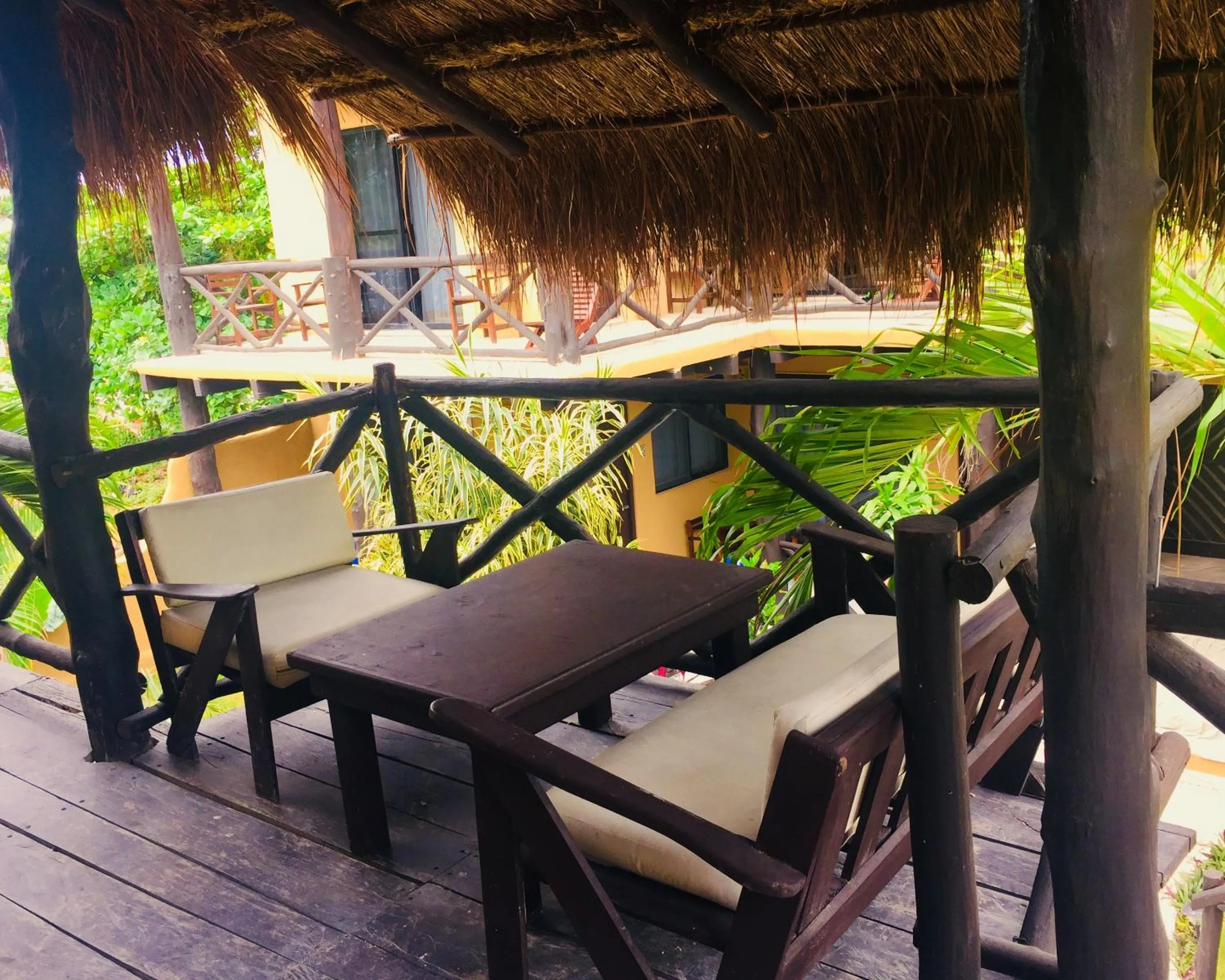 Patio in Hotel Luna De Plata Mahahual