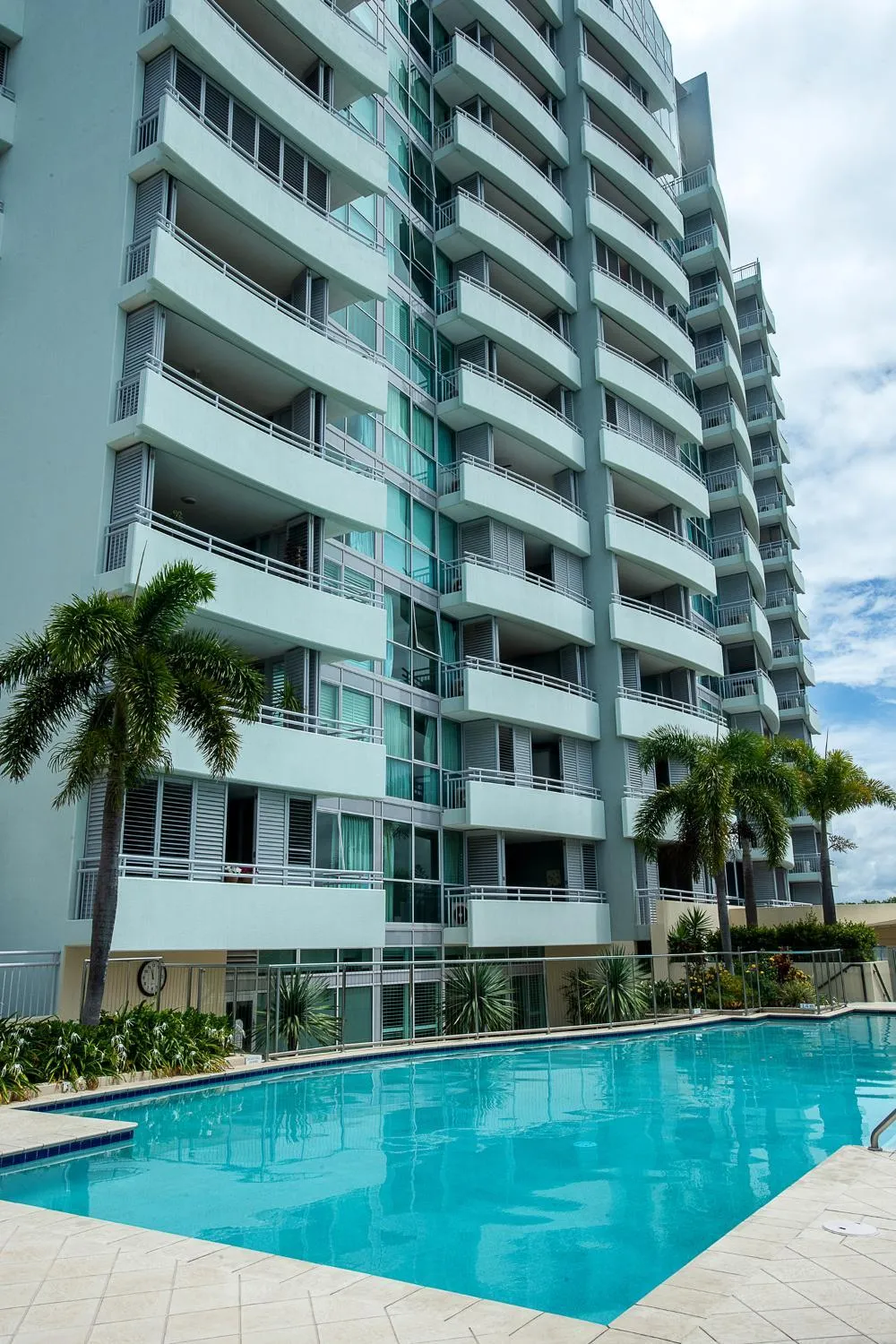 Pool view in The Grand Apartments
