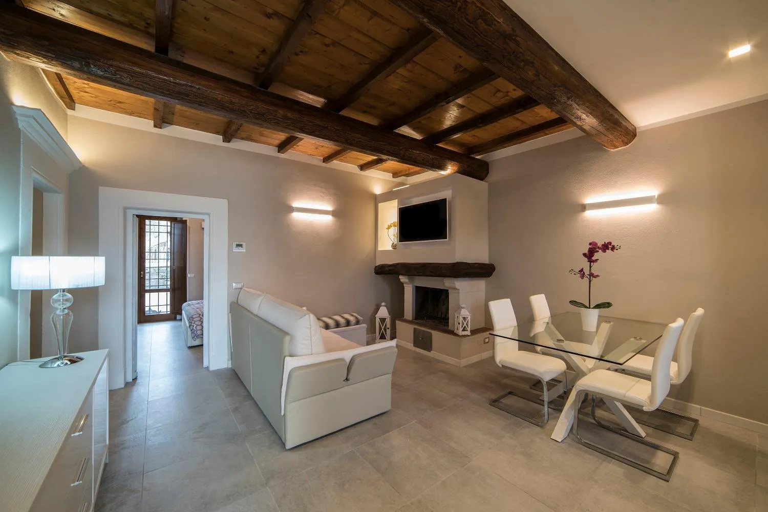 Seating area in Rocca Palazzaccio