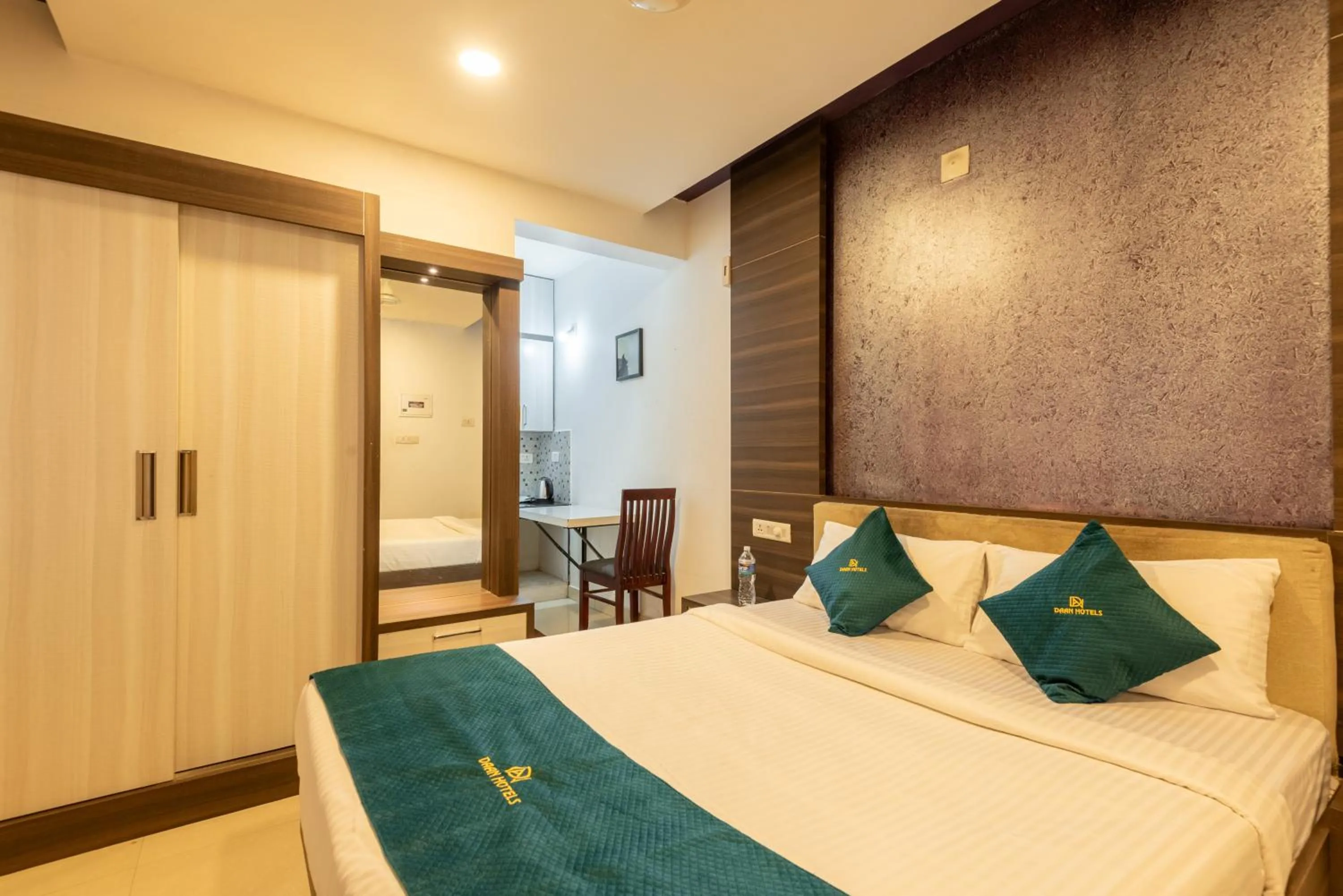 Bed in Daan Ambalath Maple Leaves