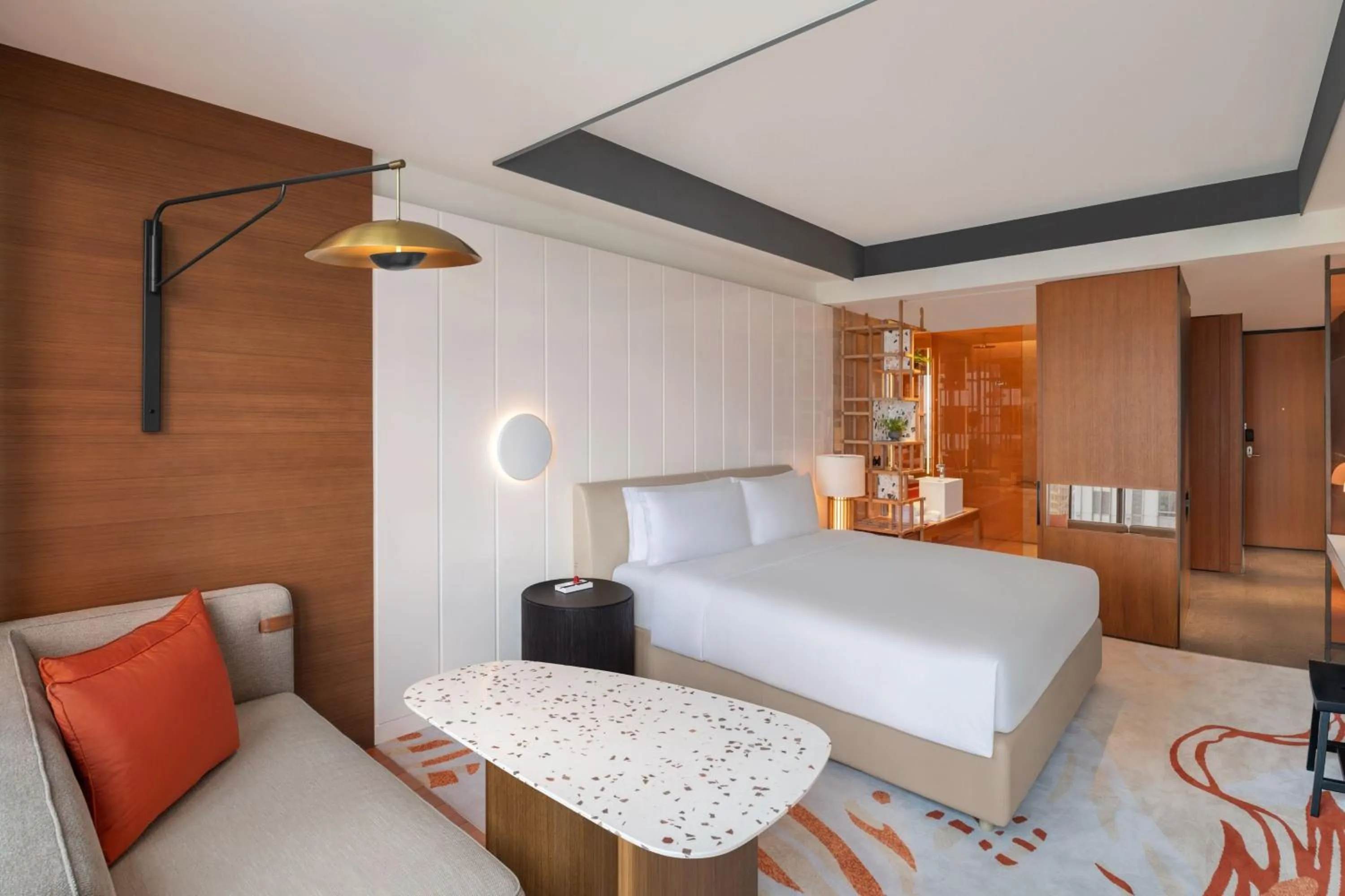 Photo of the whole room, Bed in W Taipei