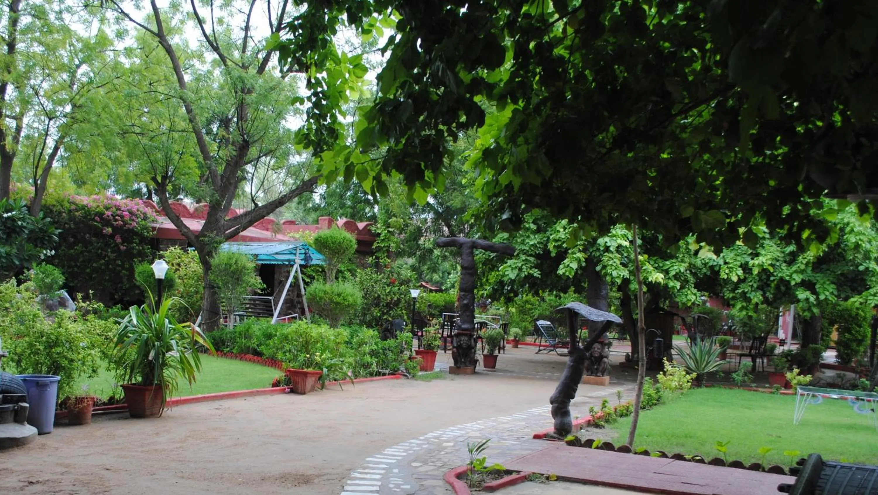 Garden view in Mandore Guest House