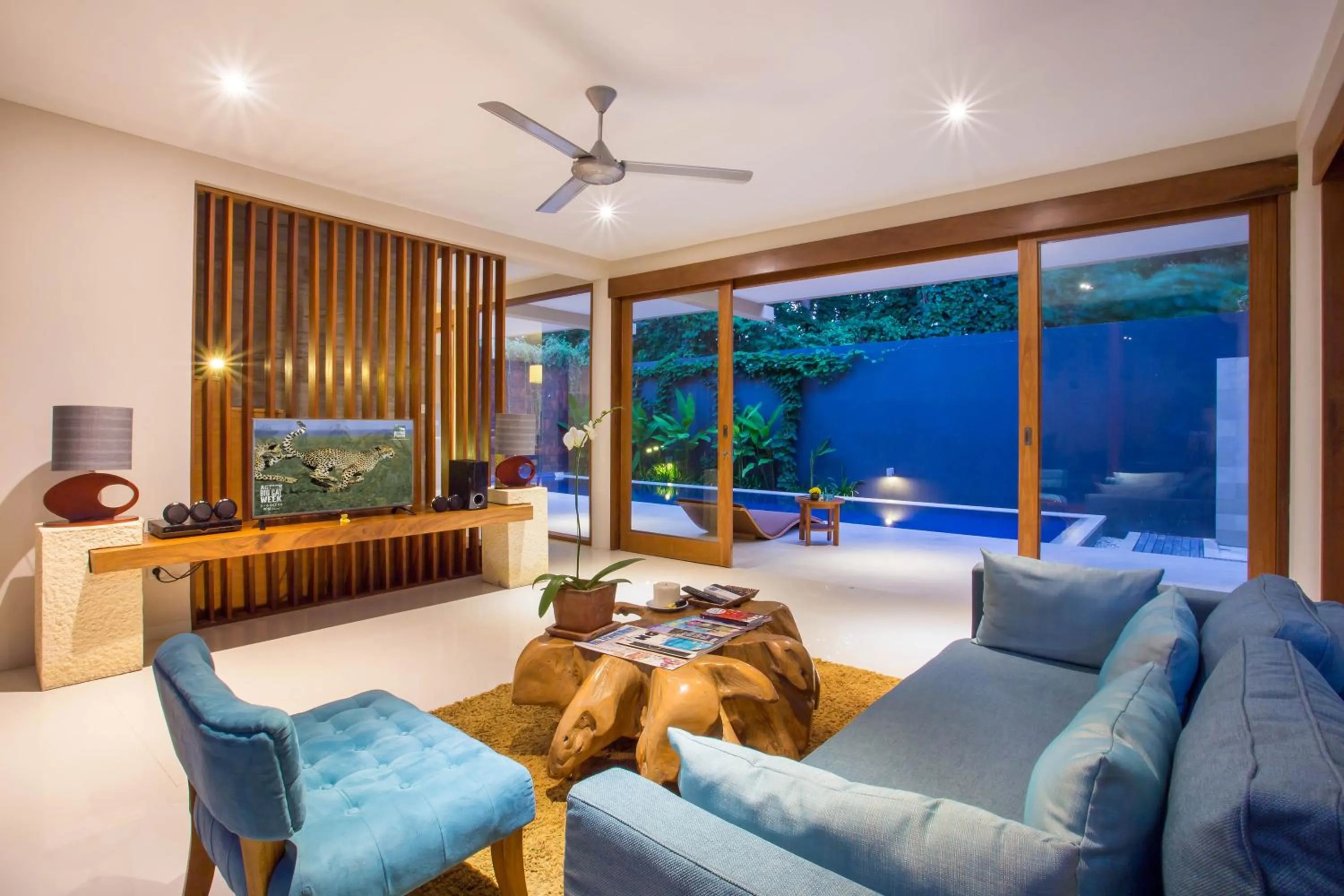 TV and multimedia in Maca Villas and Residence Umalas