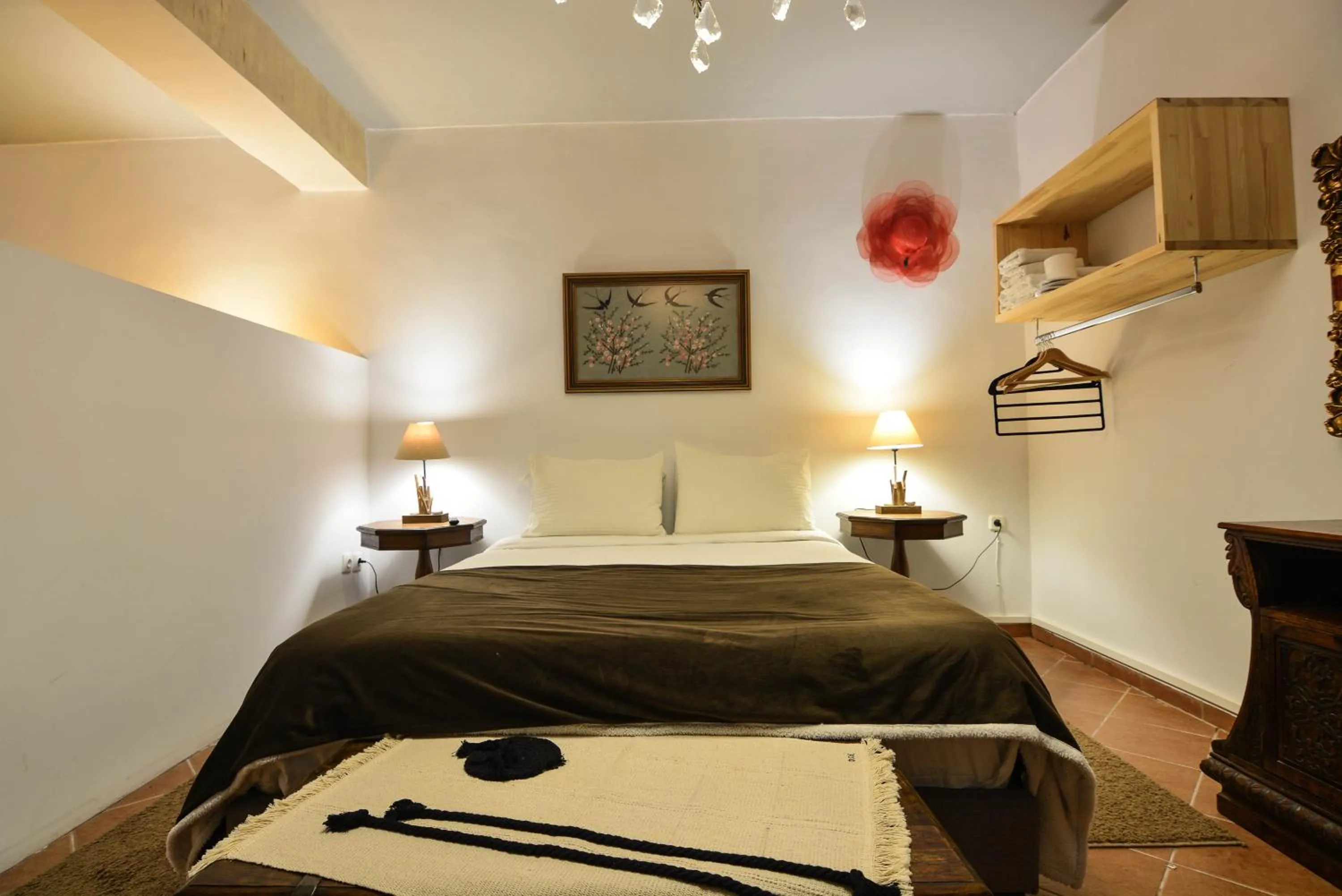 Bedroom, Bed in Trikalon Muses Art Suites