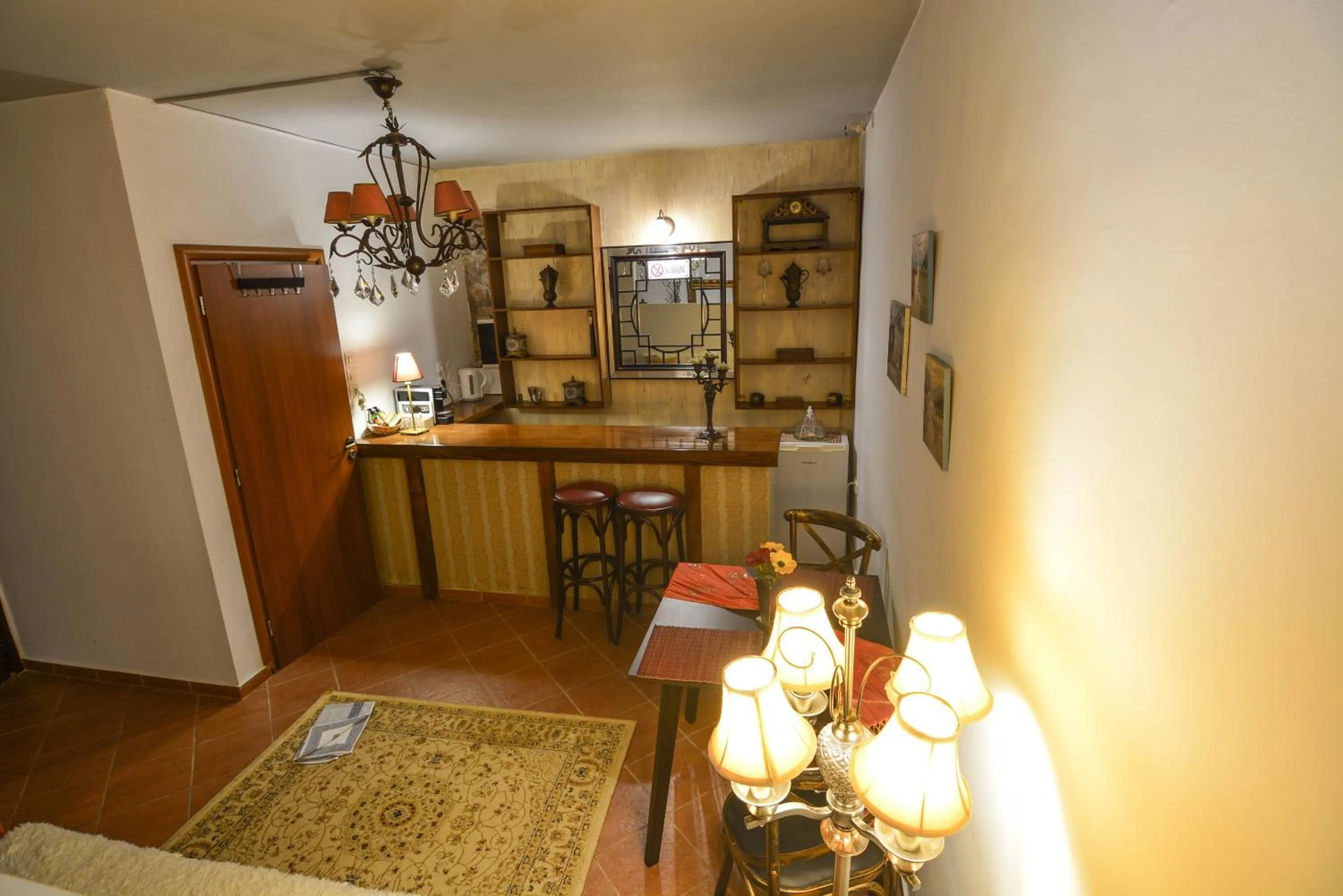 Kitchen or kitchenette in Trikalon Muses Art Suites