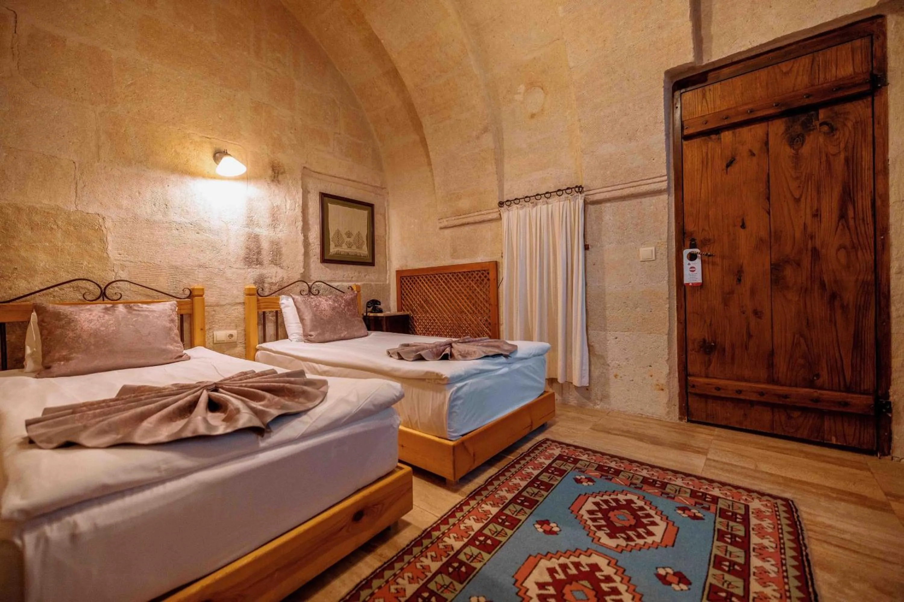 Bed in Mithra Cave Cappadocia