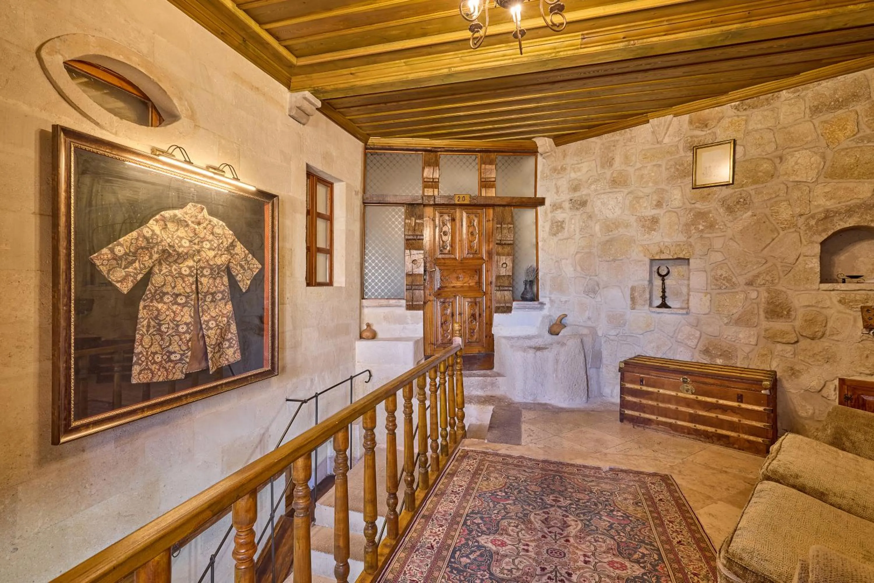 Decorative detail in Mithra Cave Cappadocia