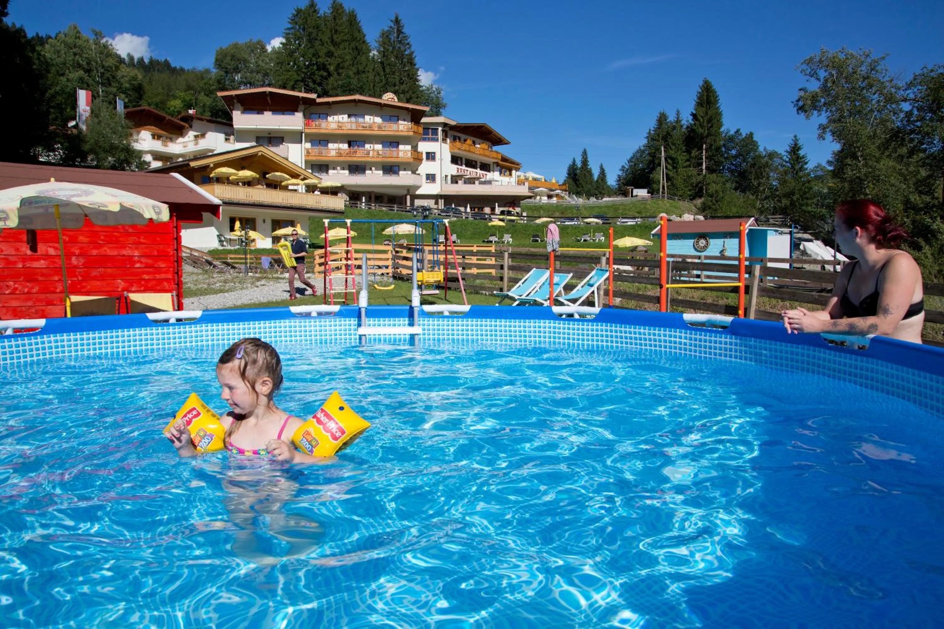 Swimming pool in Hotel Berghof