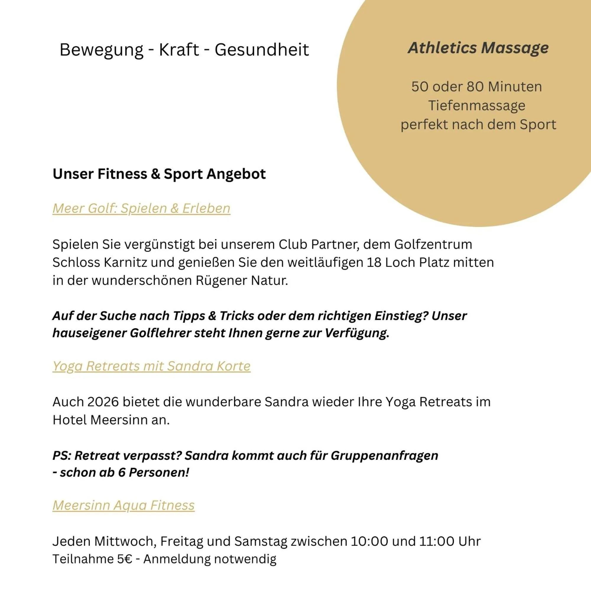 Spa and wellness centre/facilities in Hotel Meersinn - Binz