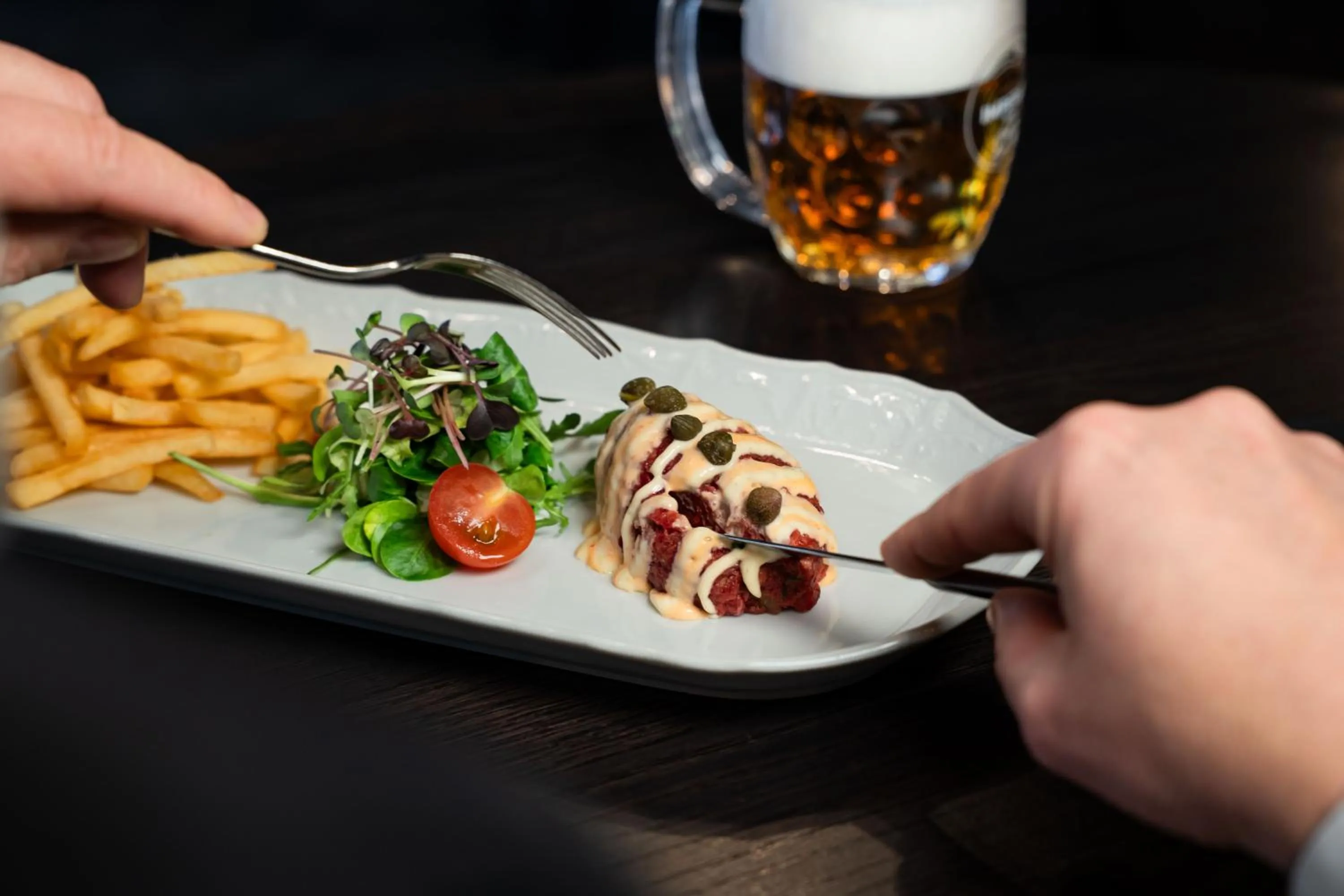 Restaurant/places to eat in Pytloun Boutique Hotel Prague