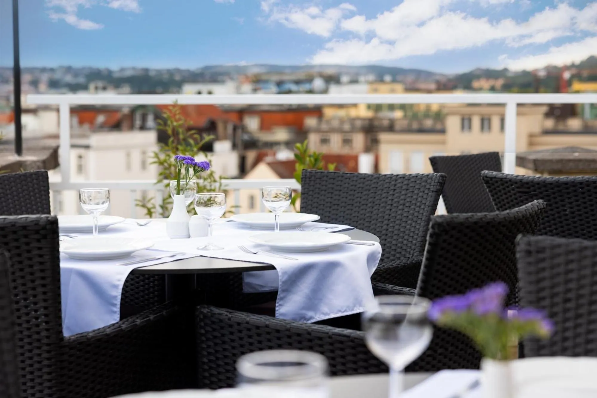 Balcony/Terrace in Pytloun Boutique Hotel Prague