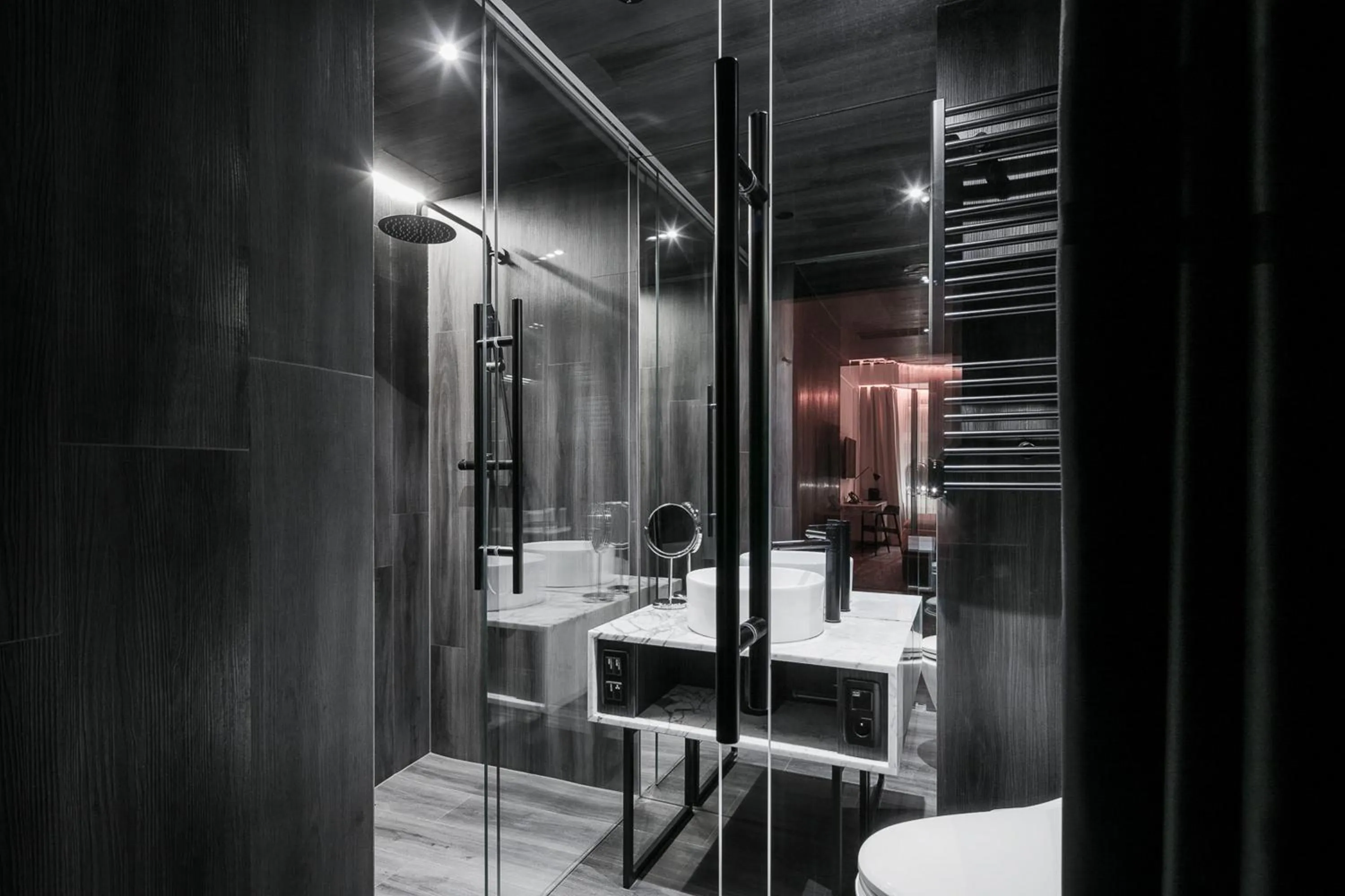Shower in Pytloun Boutique Hotel Prague